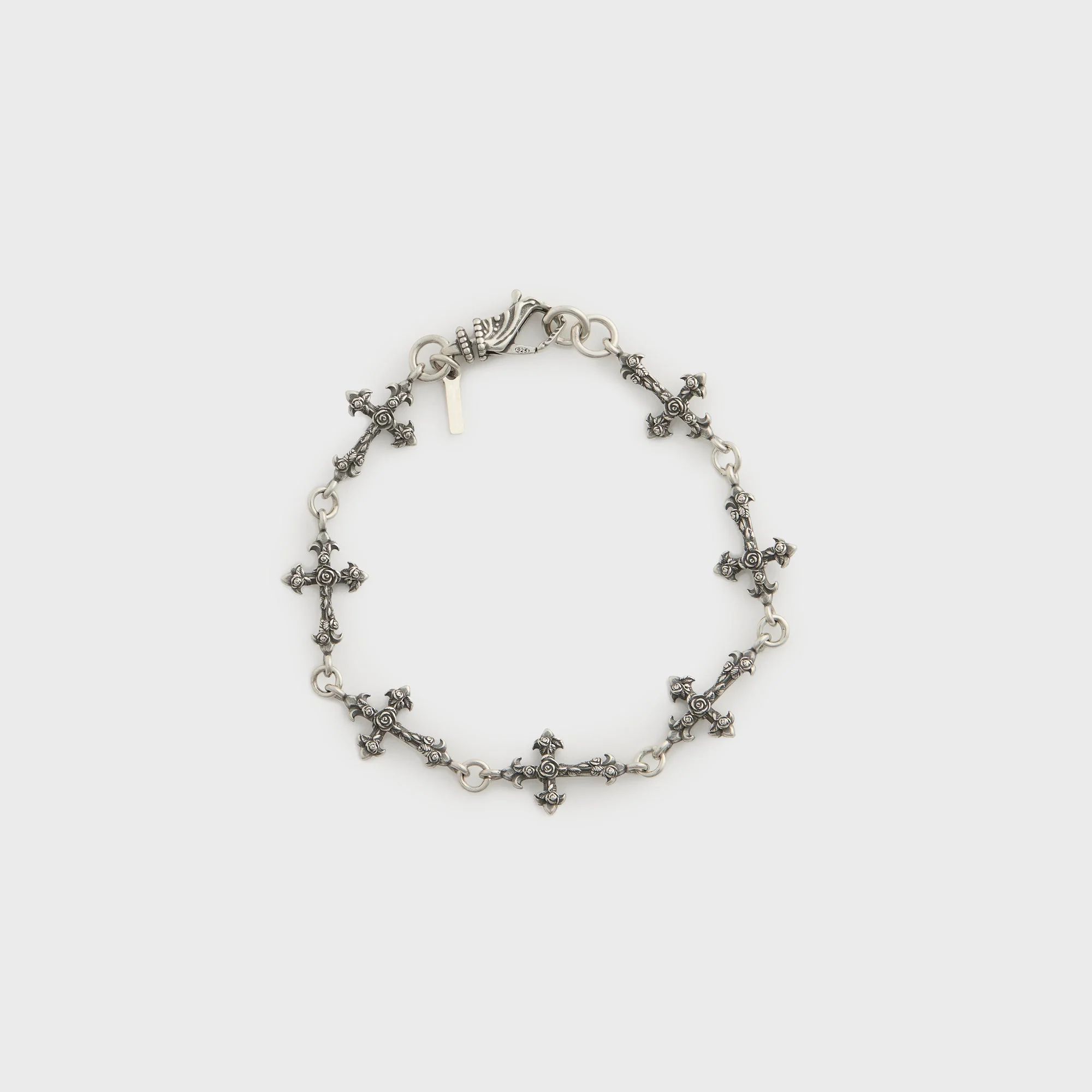Emanuele Bicocchi Rose Cross Multi Bracelet - Silver