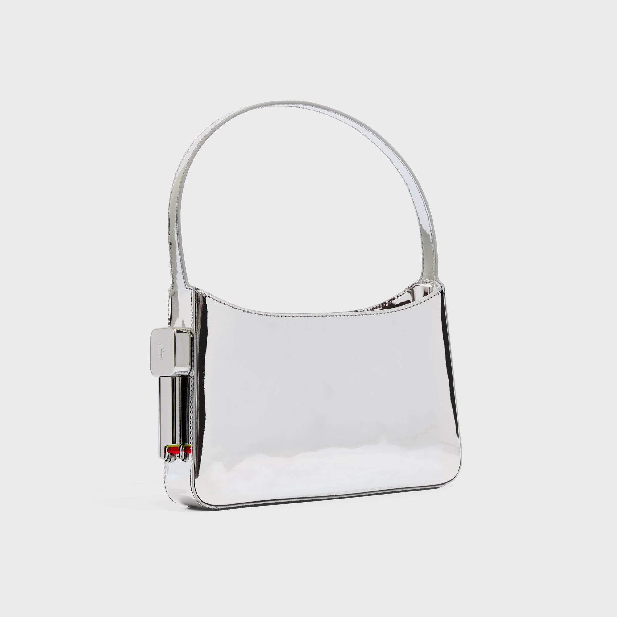 Edie Parker Burn Shoulder Bag - Silver Mirror
