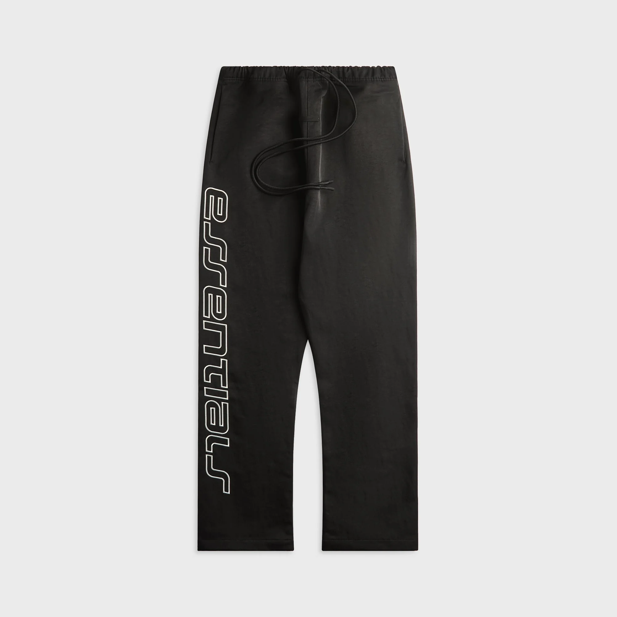Essentials Textured Nylon Active Trace Relaxed Drawstring Pant - Vintage Black