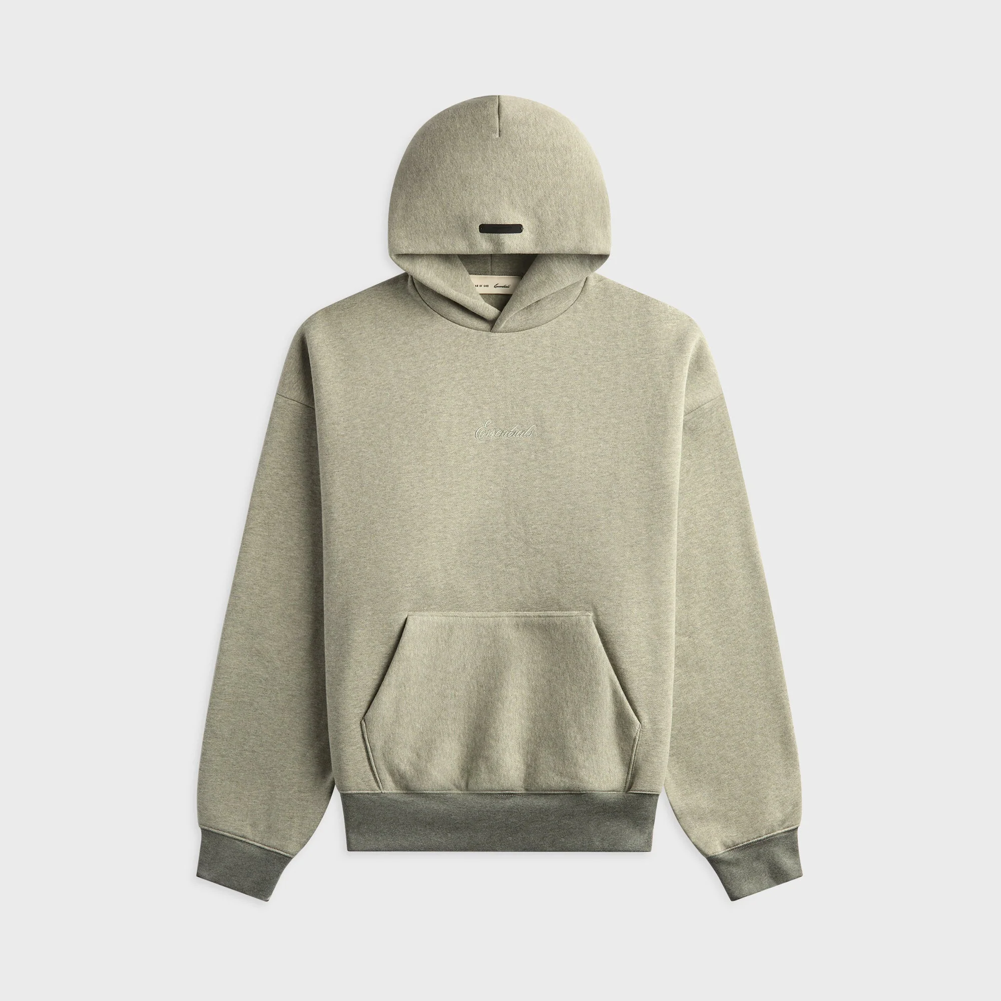 Essentials Signature Classic Hoodie - Concrete Heather / Dark Concrete Heather