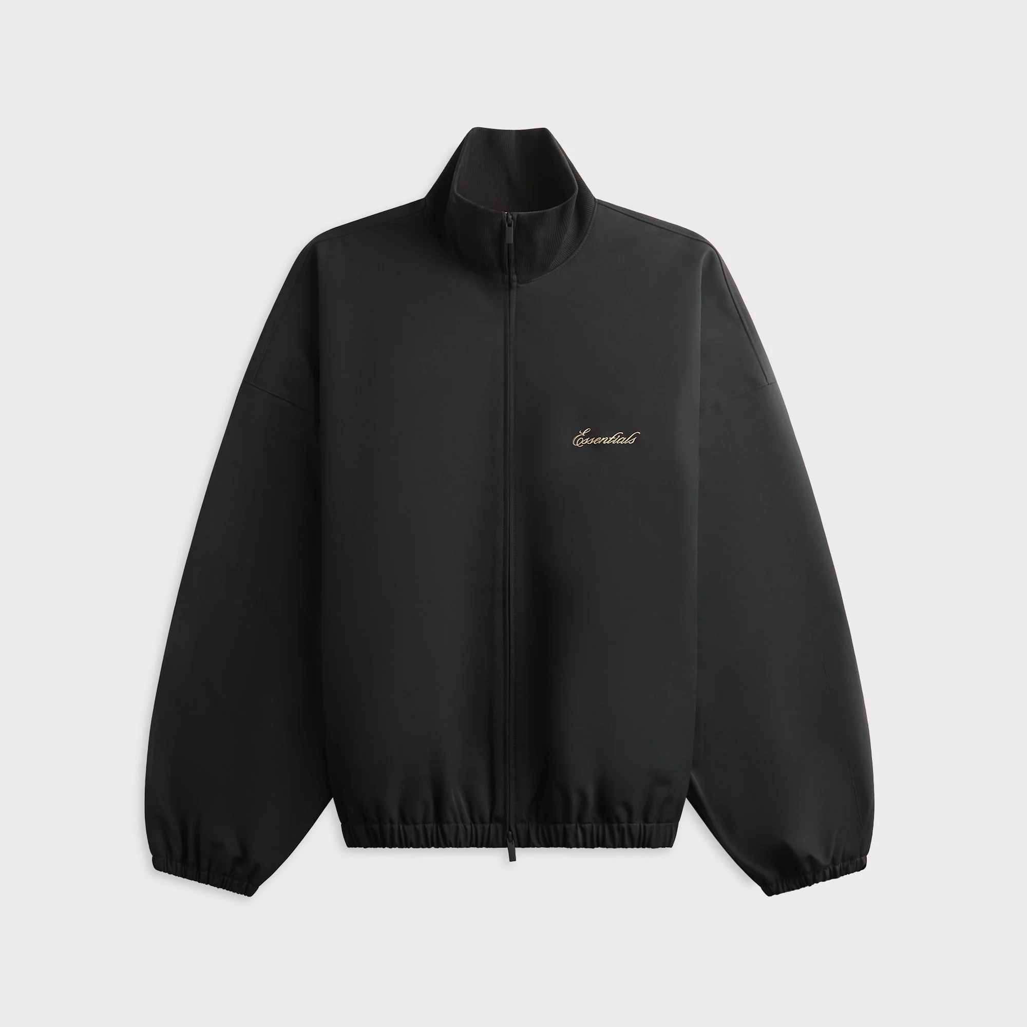 Essentials Signature Full Zip Track Jacket - Vintage Black