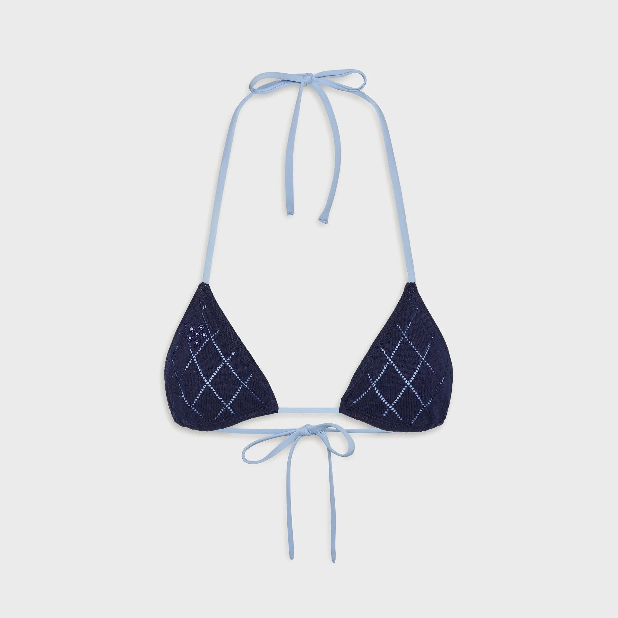 Frankies Bikinis Nick Knit Top - Diamond Stitch