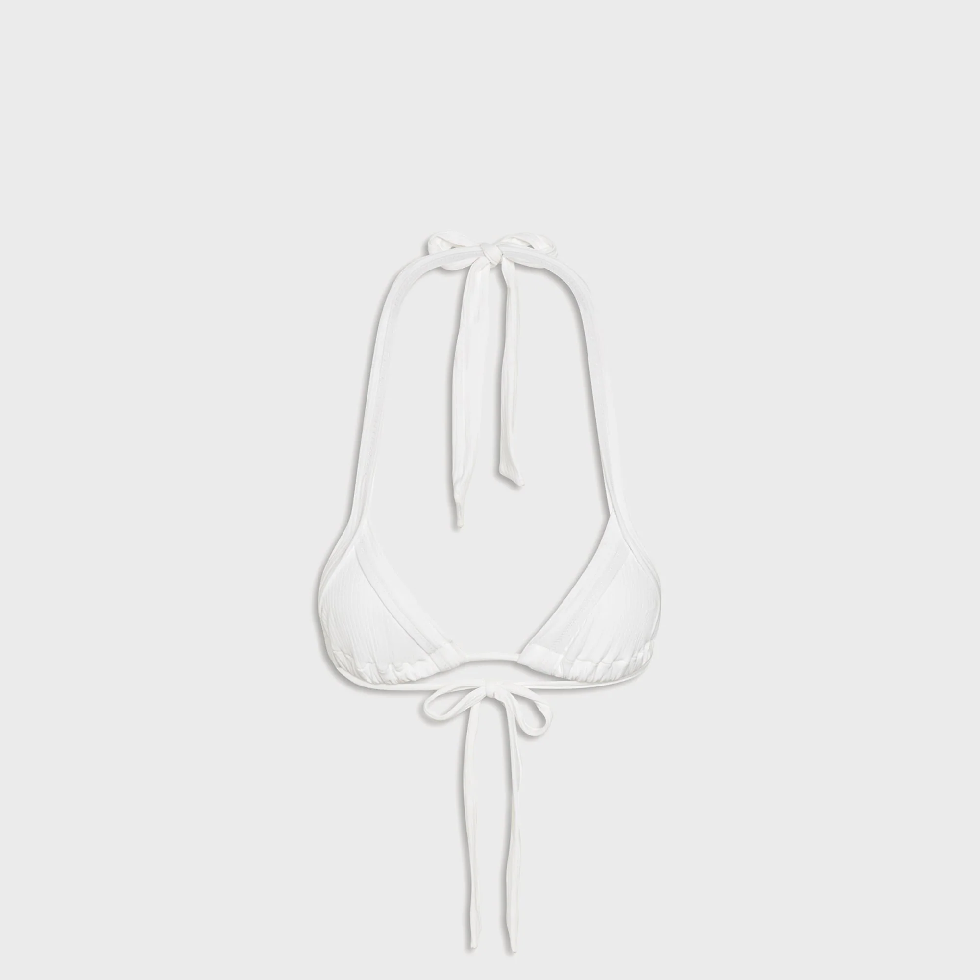 Frankies Bikinis x Paige Lorenze Taite Ribbed Bikini Top - Marry Me