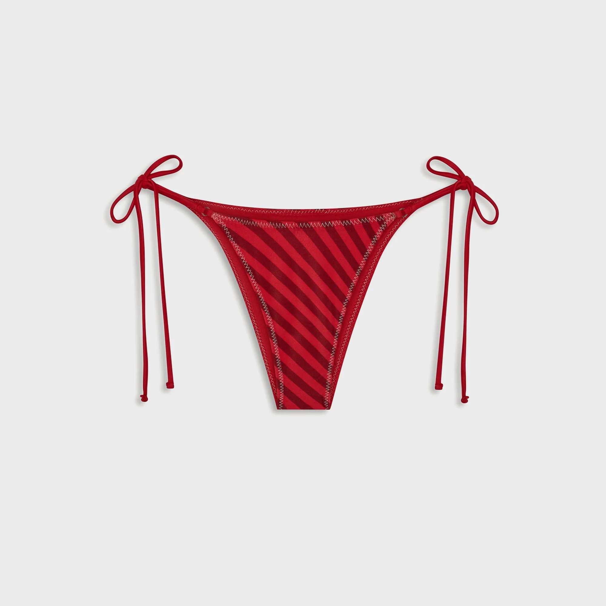 Frankies Bikinis x Jennie Mackenzie Satin Bottom - Spring Stripe