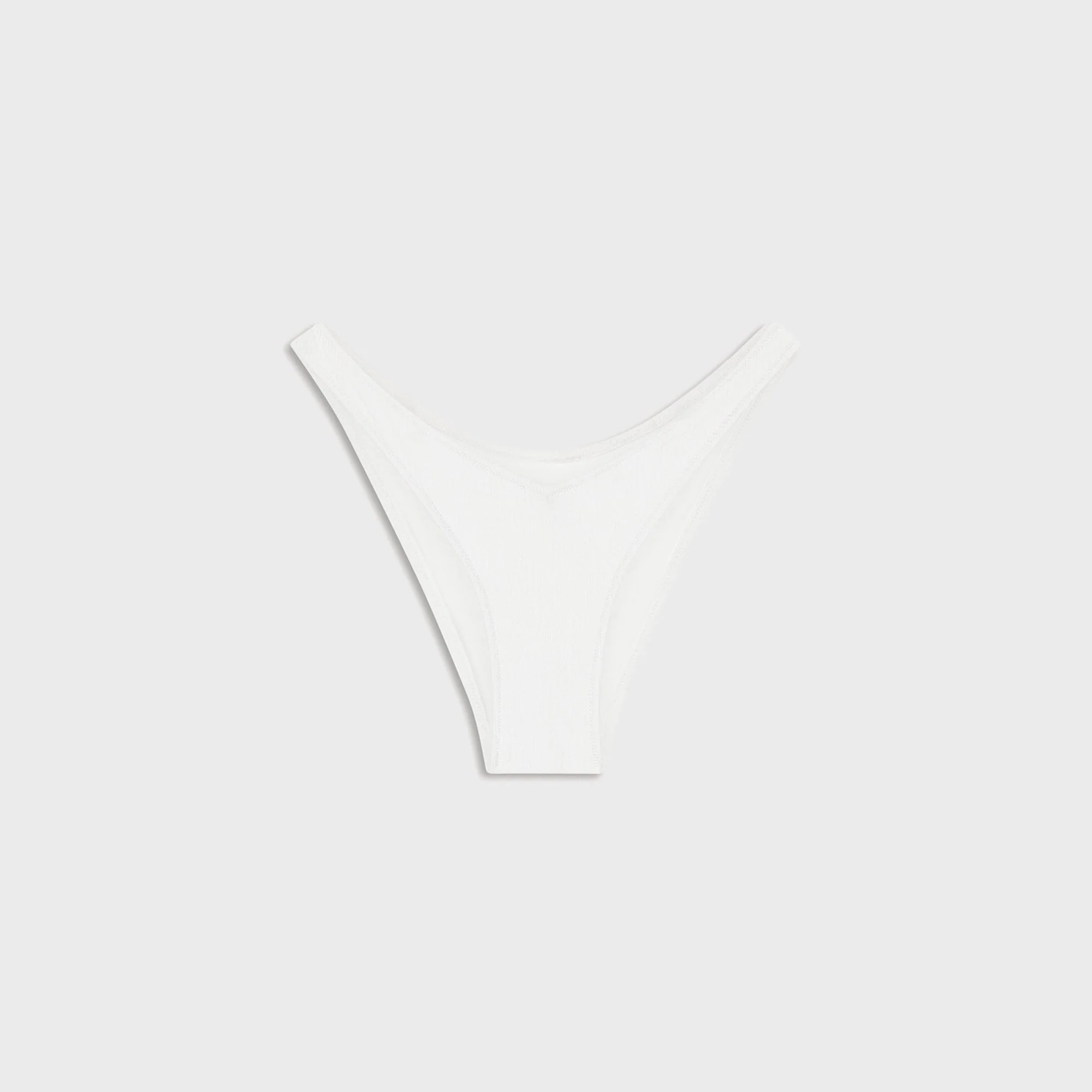 Frankies Bikinis x Paige Lorenze Harper Ribbed Cheeky Bikini Bottom - Marry Me