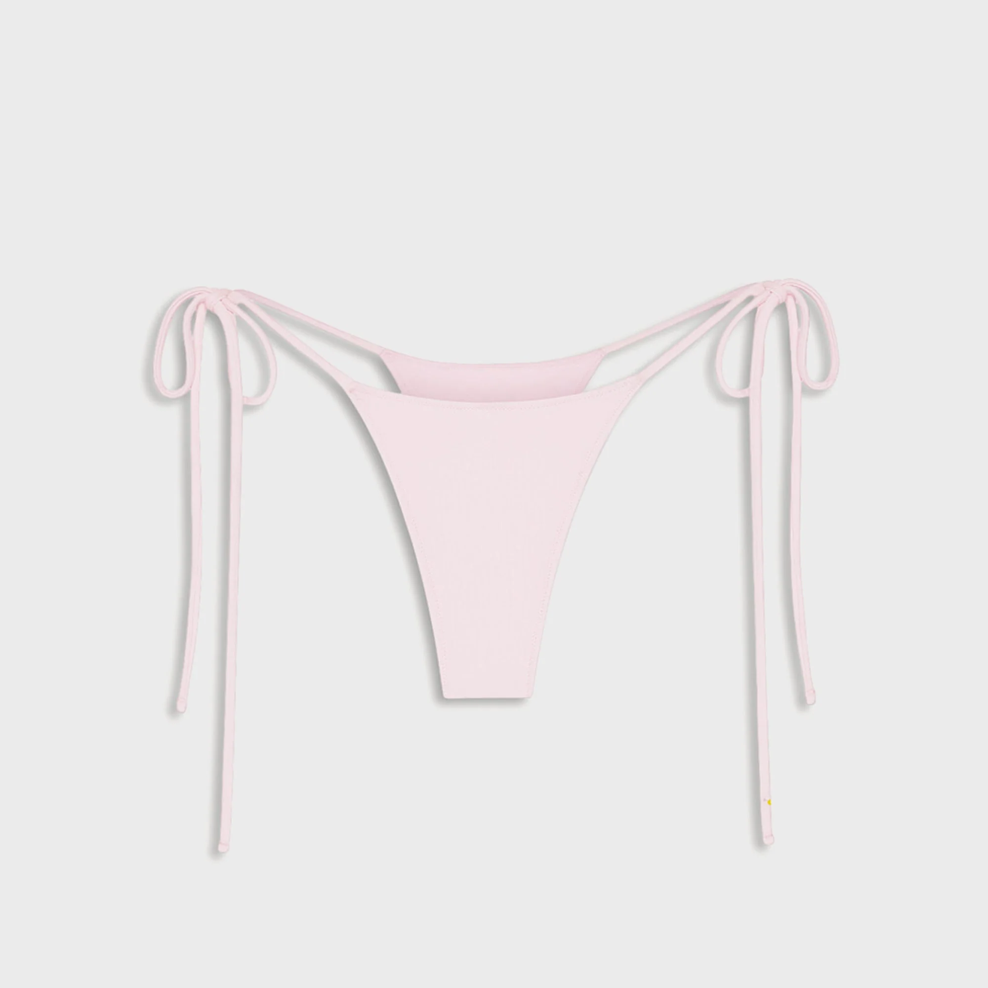 Frankies Bikinis x Paige Lorenze Divine Ribbed Bikini Bottom - Blushing