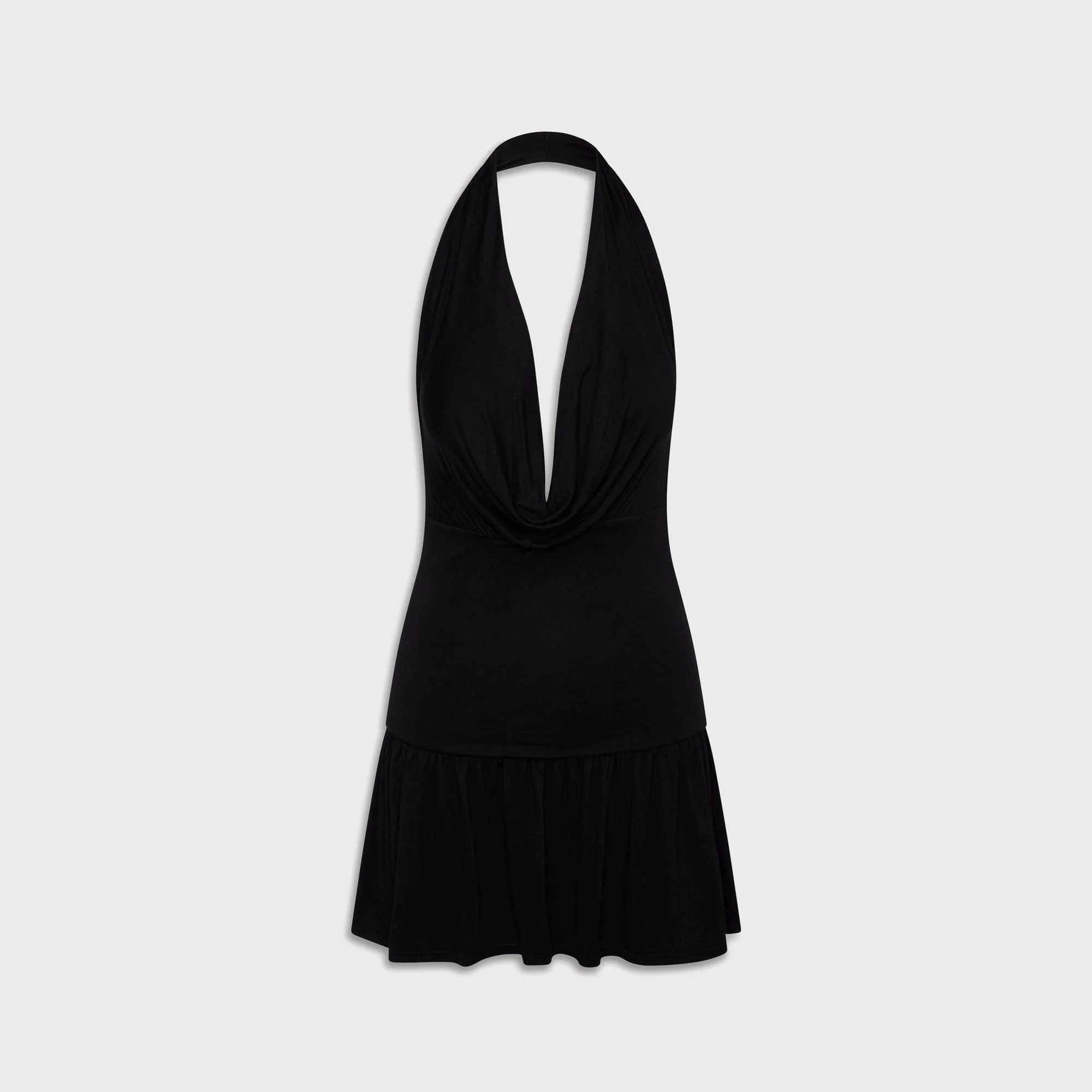 Frankies Bikinis Bowery Jersey Mini Dress - Black