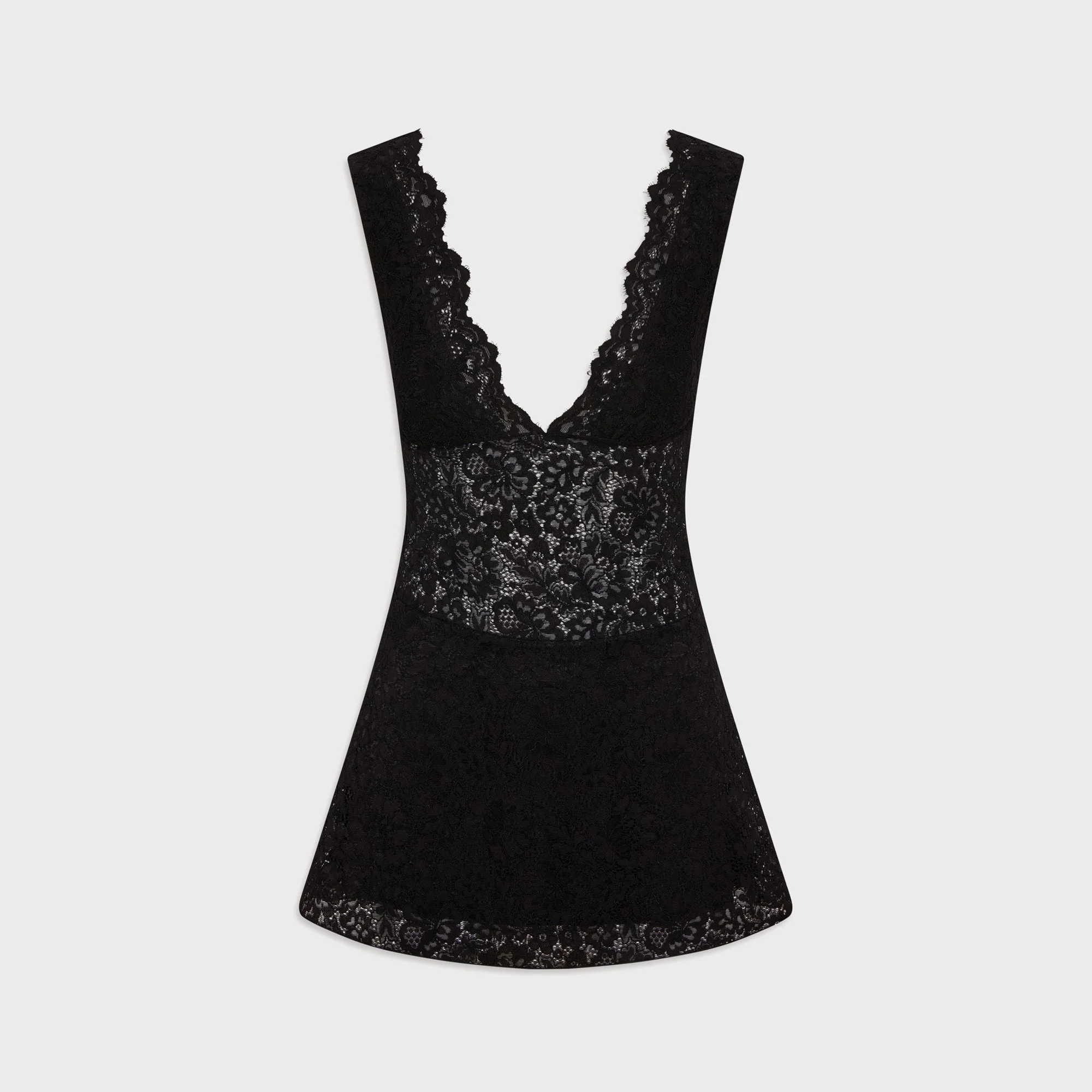 Frankies Bikinis Moon Dance Lace Mini Dress - Black