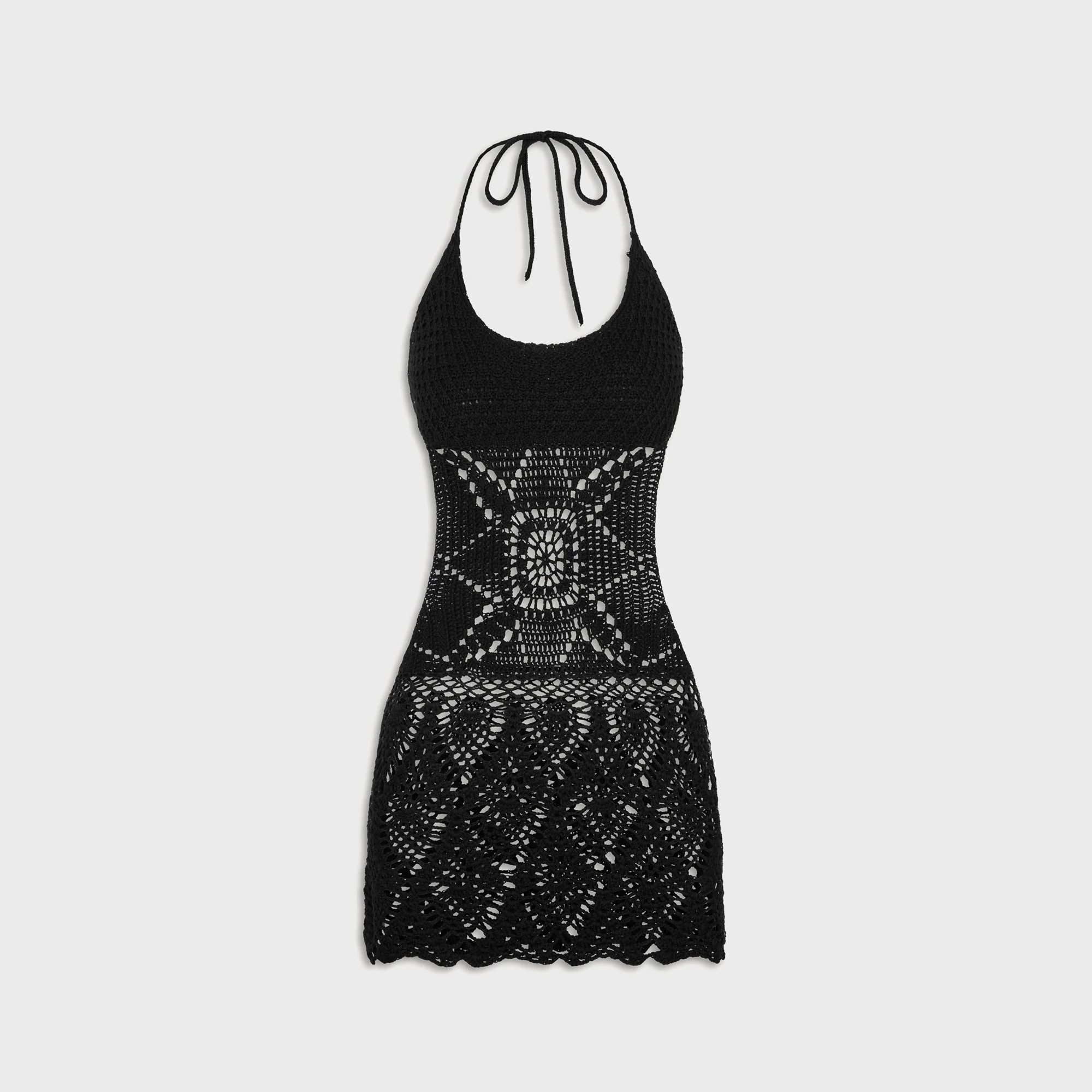 Frankies Bikinis x Jennie Gabriella Crochet Coverup - Black