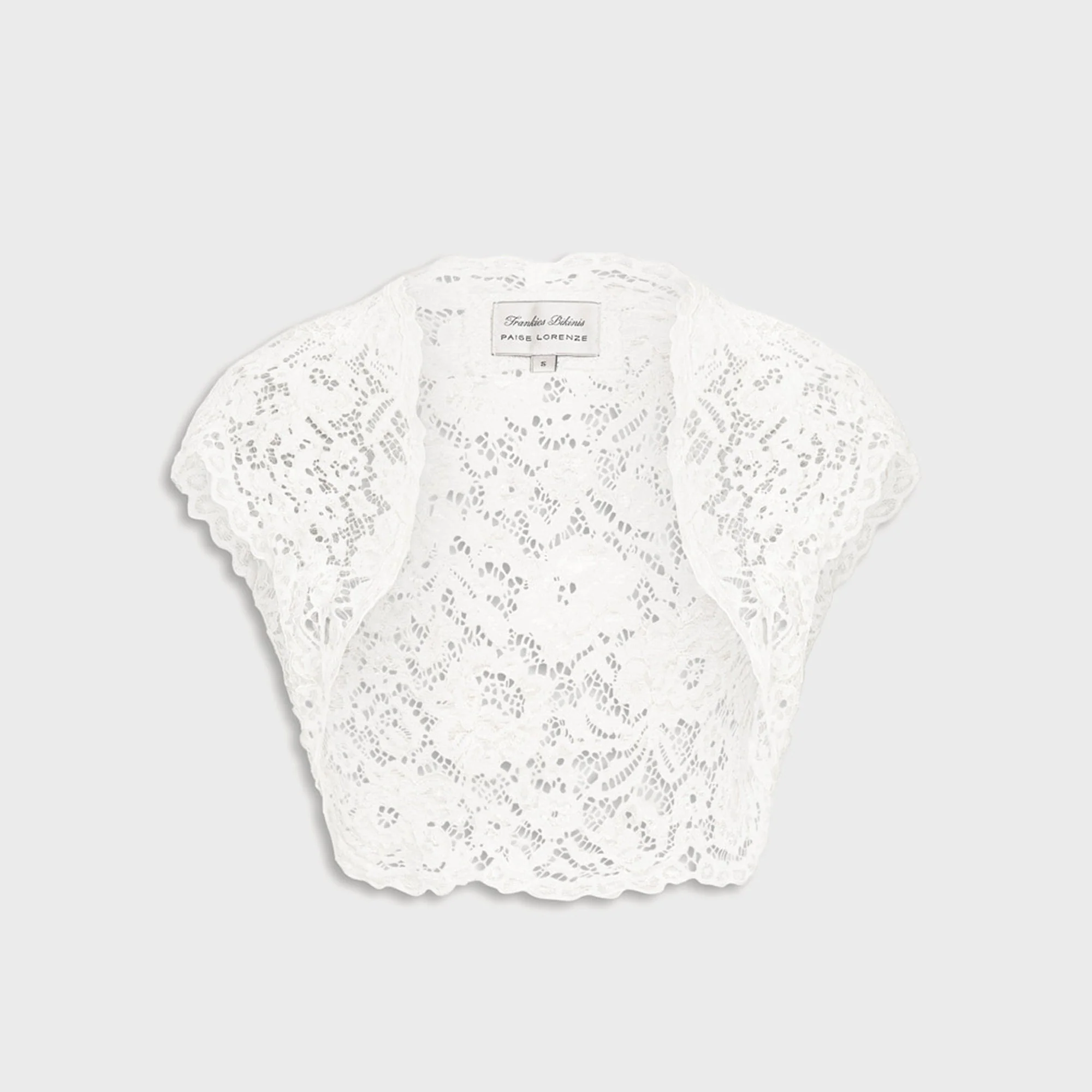 Frankies Bikinis x Paige Lorenze Love Story Lace Bolero - Sunday Ceremony