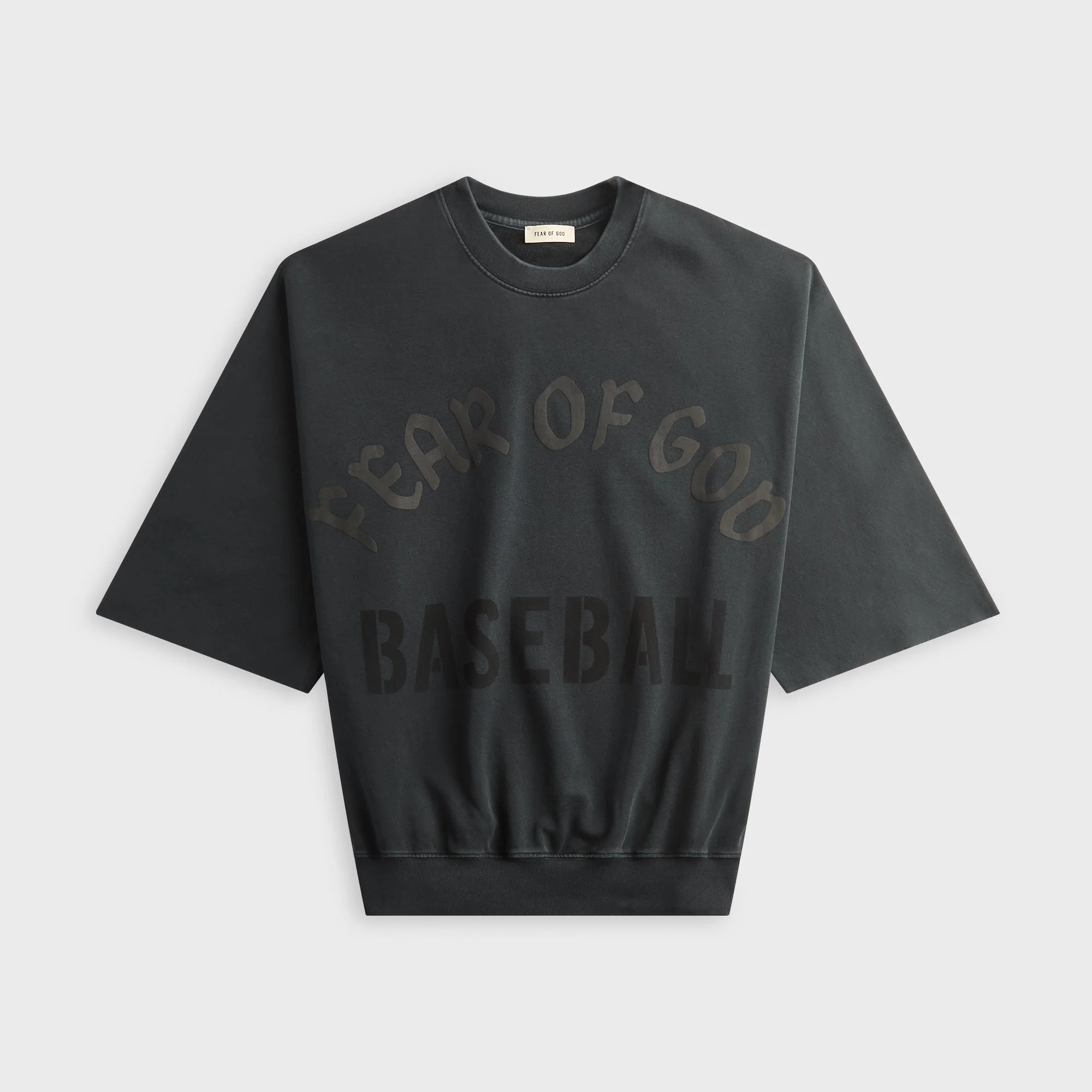 Fear of God Baseball Cut Sleeve Sweatshirt - Black