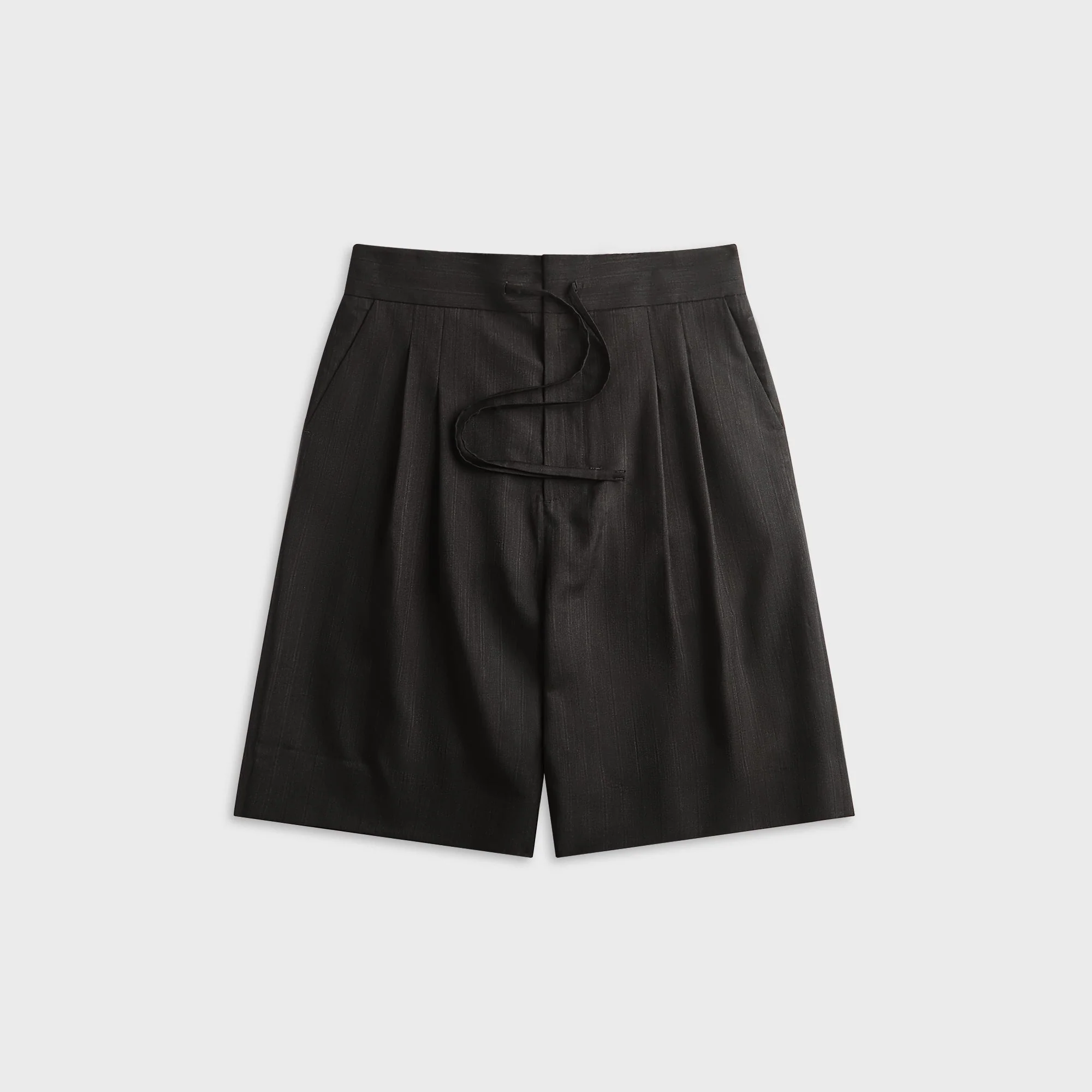 Fear of God Striped Wool Baggy Short - Black