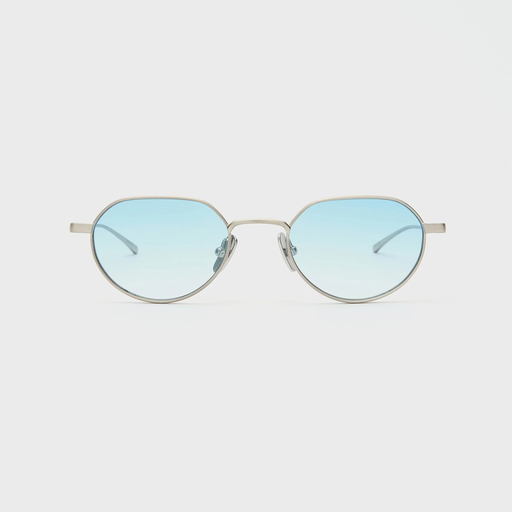 Flatlist Lucien - Brushed Silver / Light Blue Lens