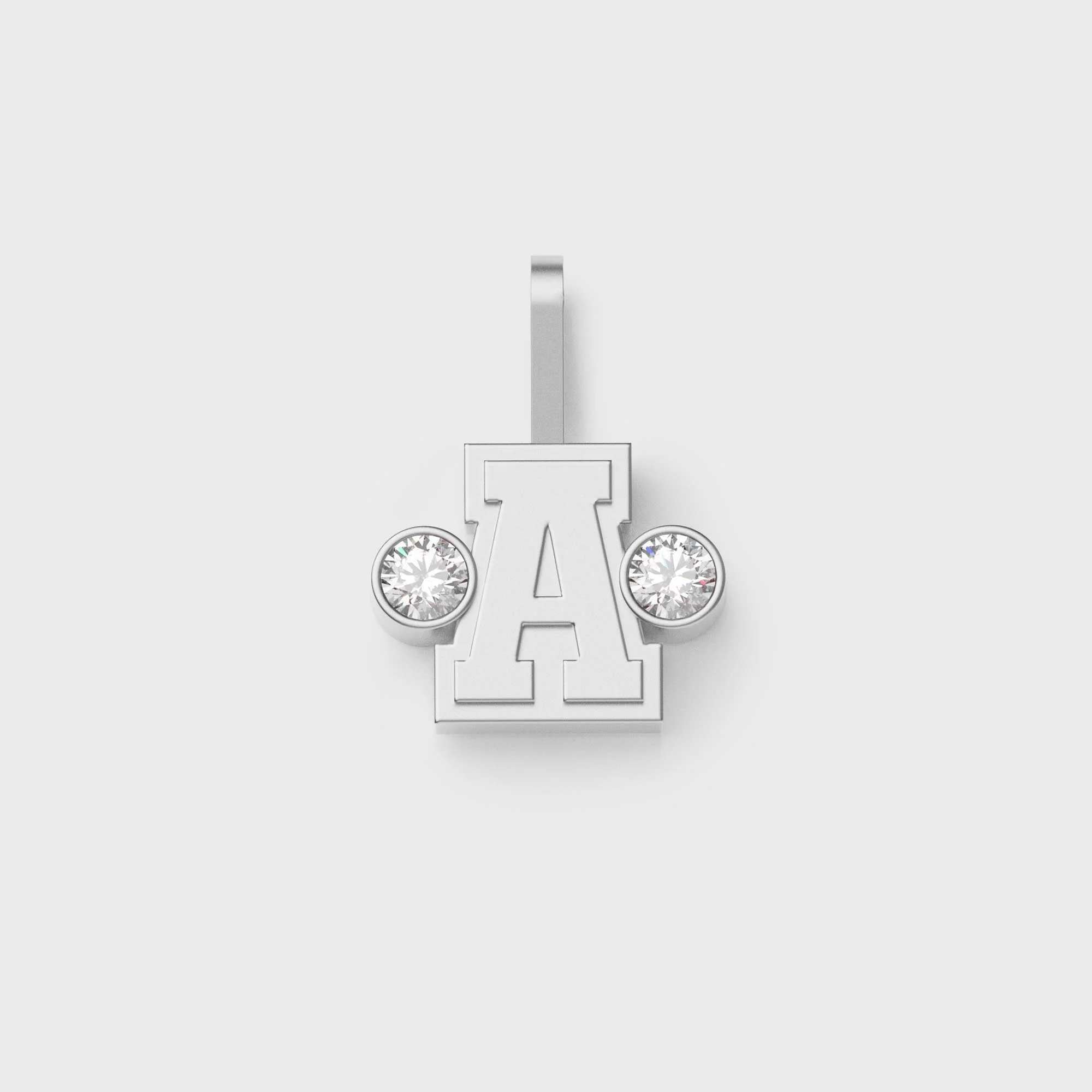 Greg Yuna S?lver Bab? Umlaut Initial 'A' Pendant - Sterling Silver