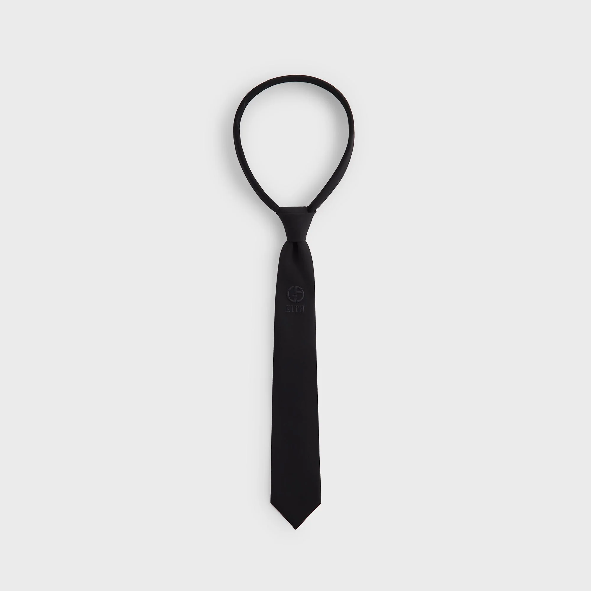 Giorgio Armani &Kin Milano Crepe Tie - Black