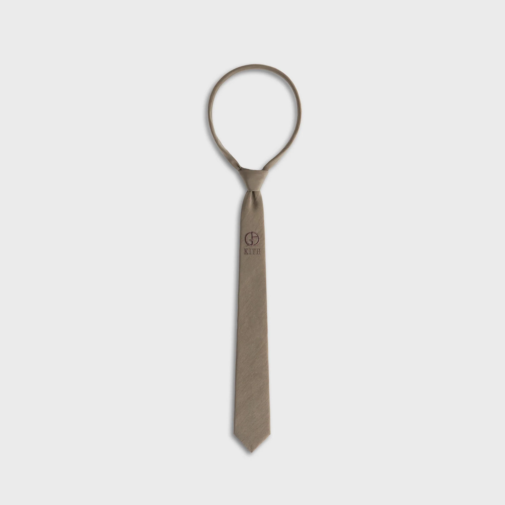 Giorgio Armani & Kith Silk Tie - Gravel