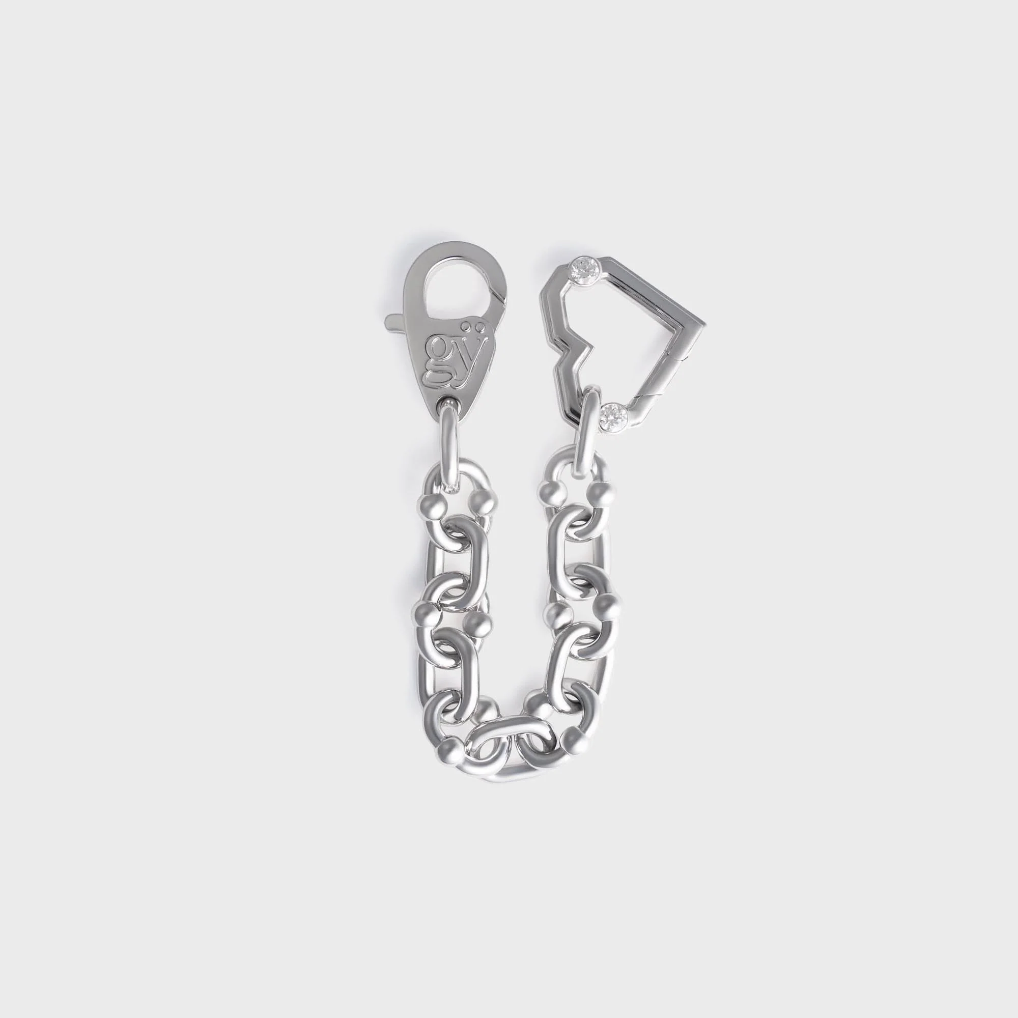 Greg Yuna Varsity Umlaut Keychain Chain - Silver