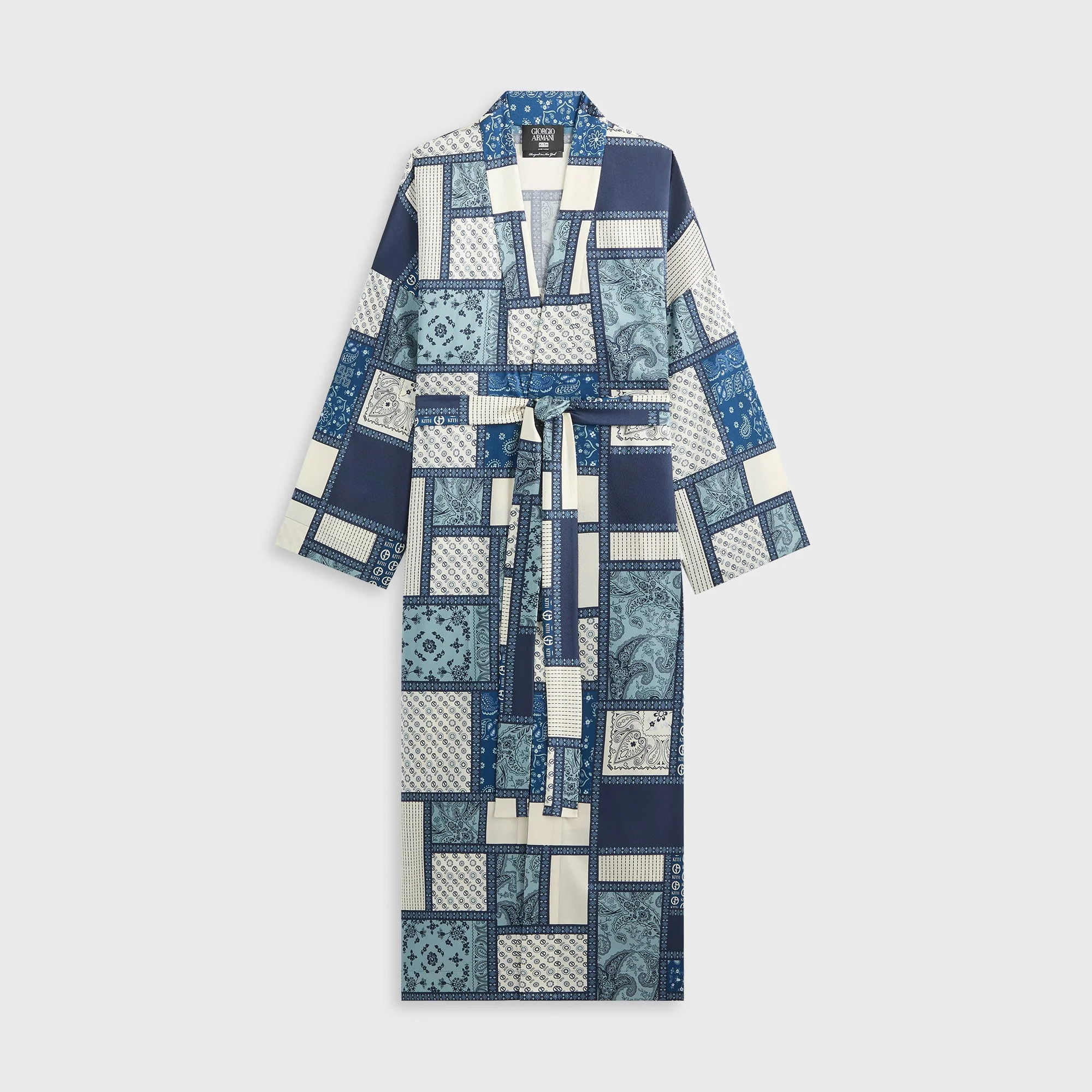 Giorgio Armani & Kith Women Hammered Silk Kimono - Nocturnal