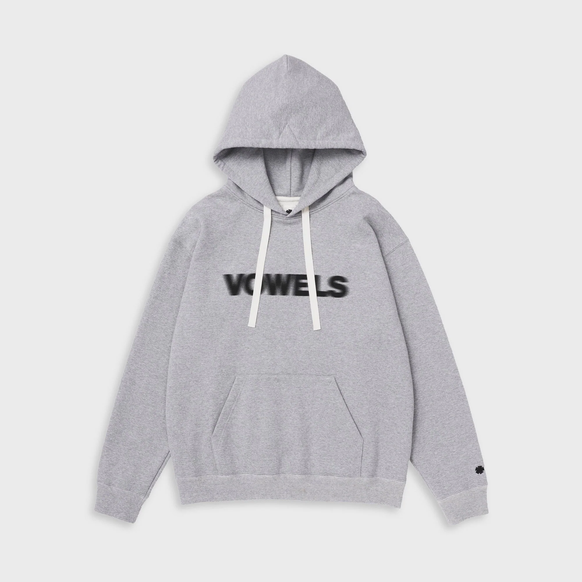 vowels Blur Hoodie - Grey Heather