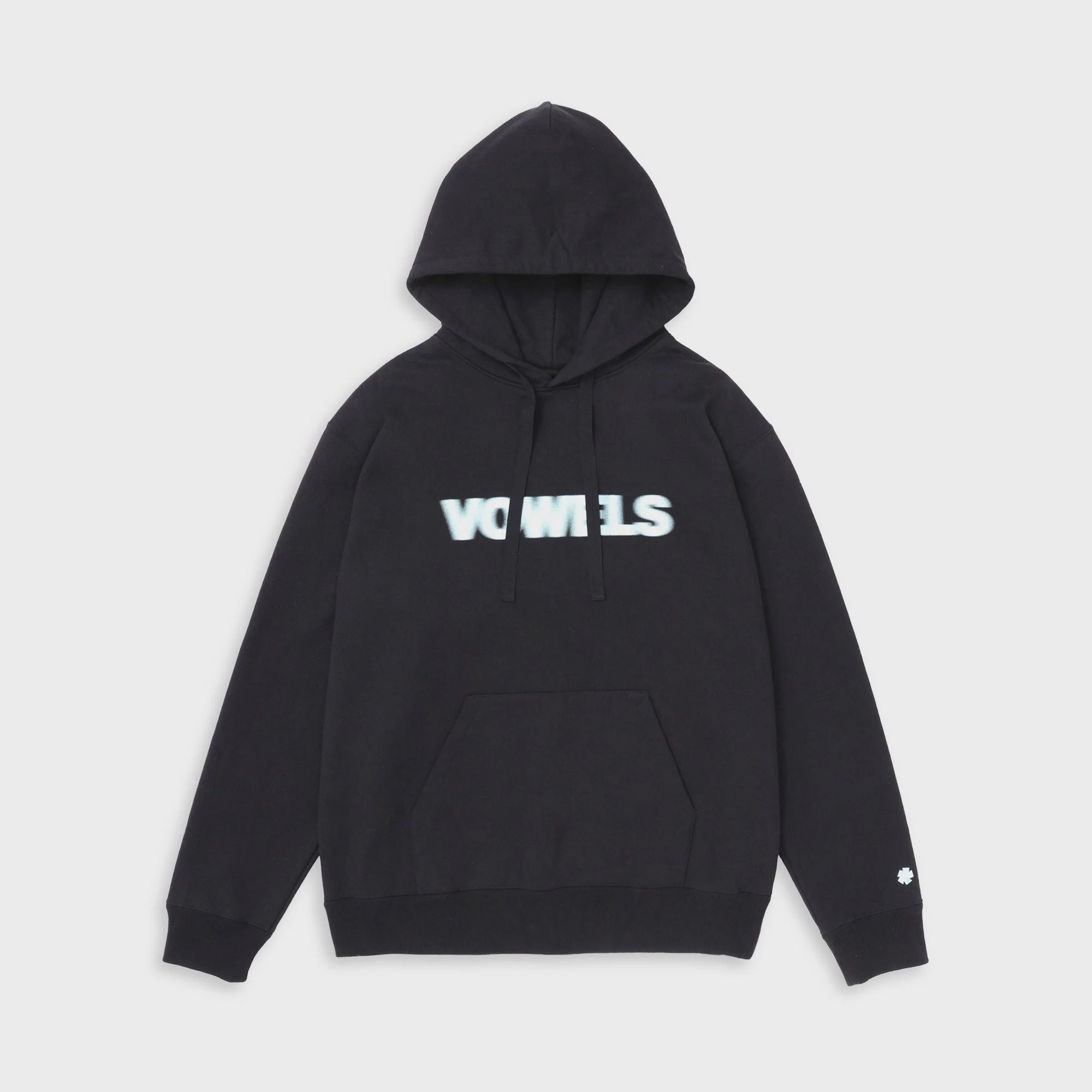 vowels Blur Hoodie - Black
