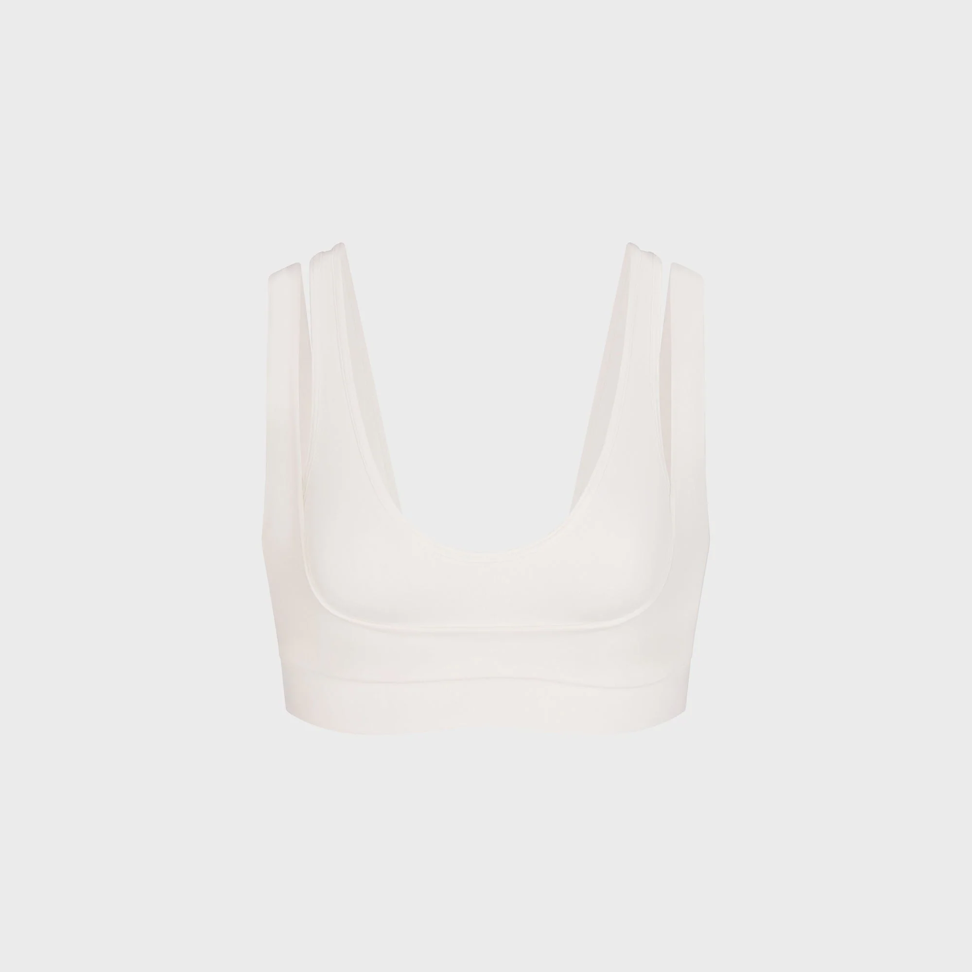NikeSKIMS Matte Double Strap Scoop Bra - Ivory