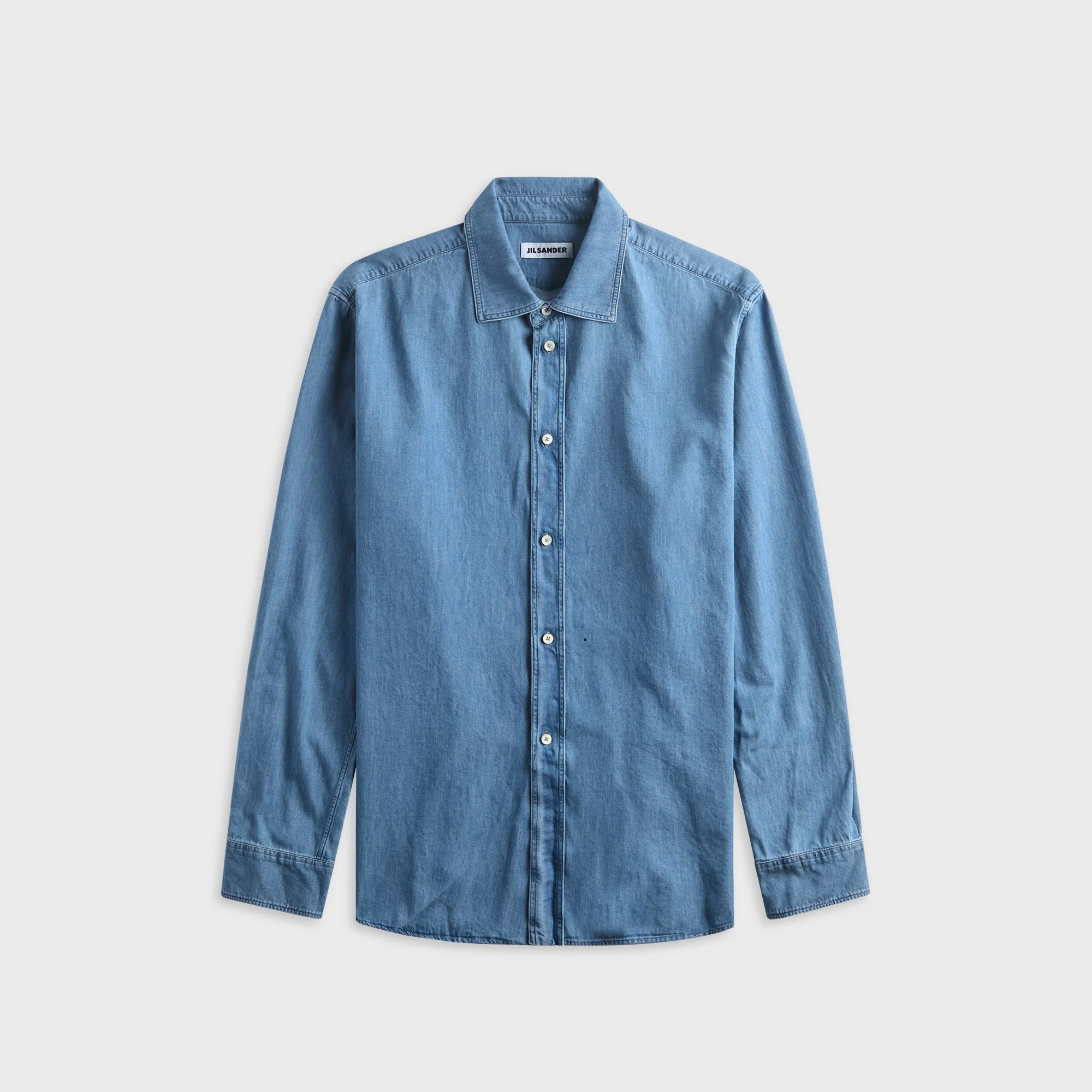 Jil Sander Cotton Chambray Shirt - Magnet