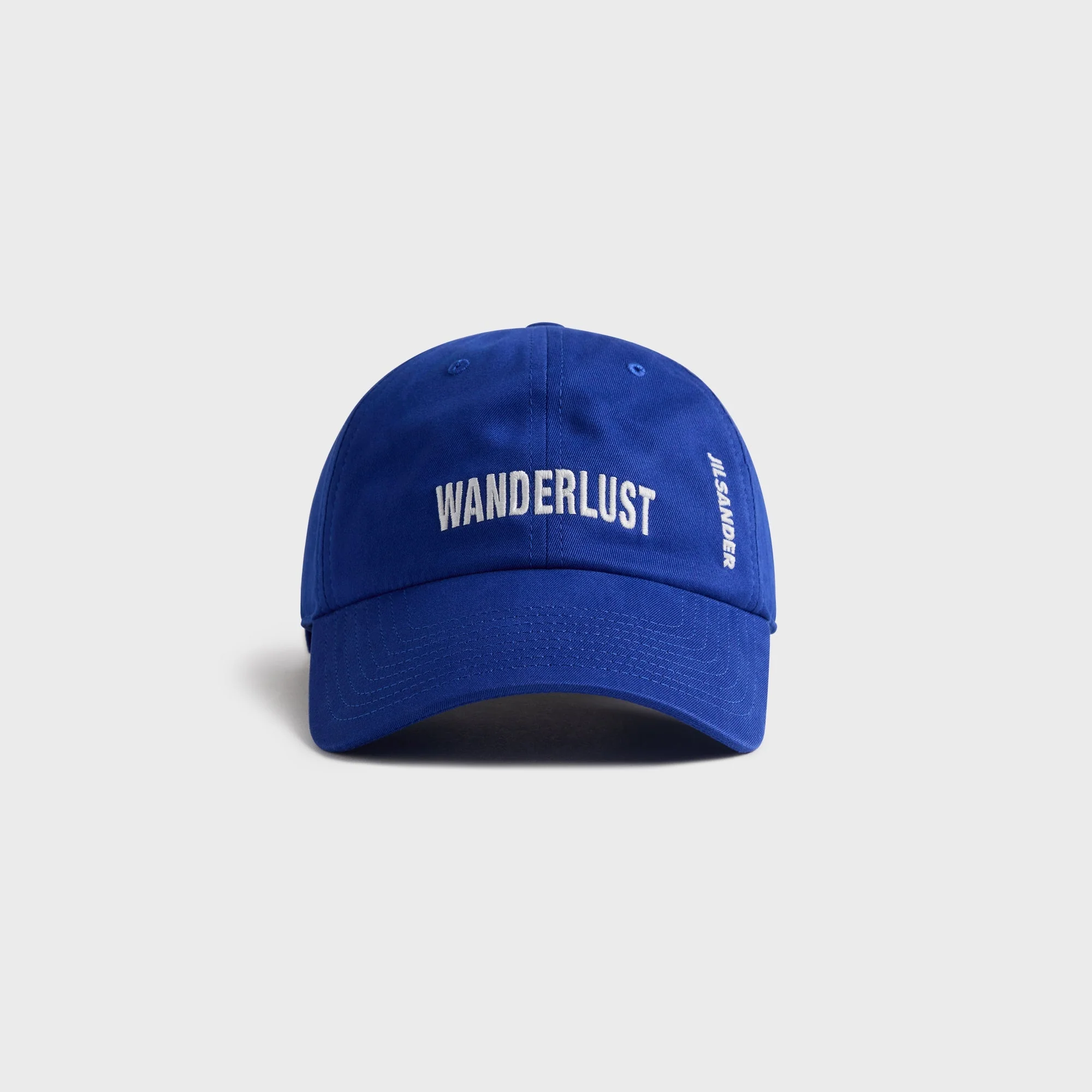 Jil Sander 23 Embroidered Cap  - Bluebell
