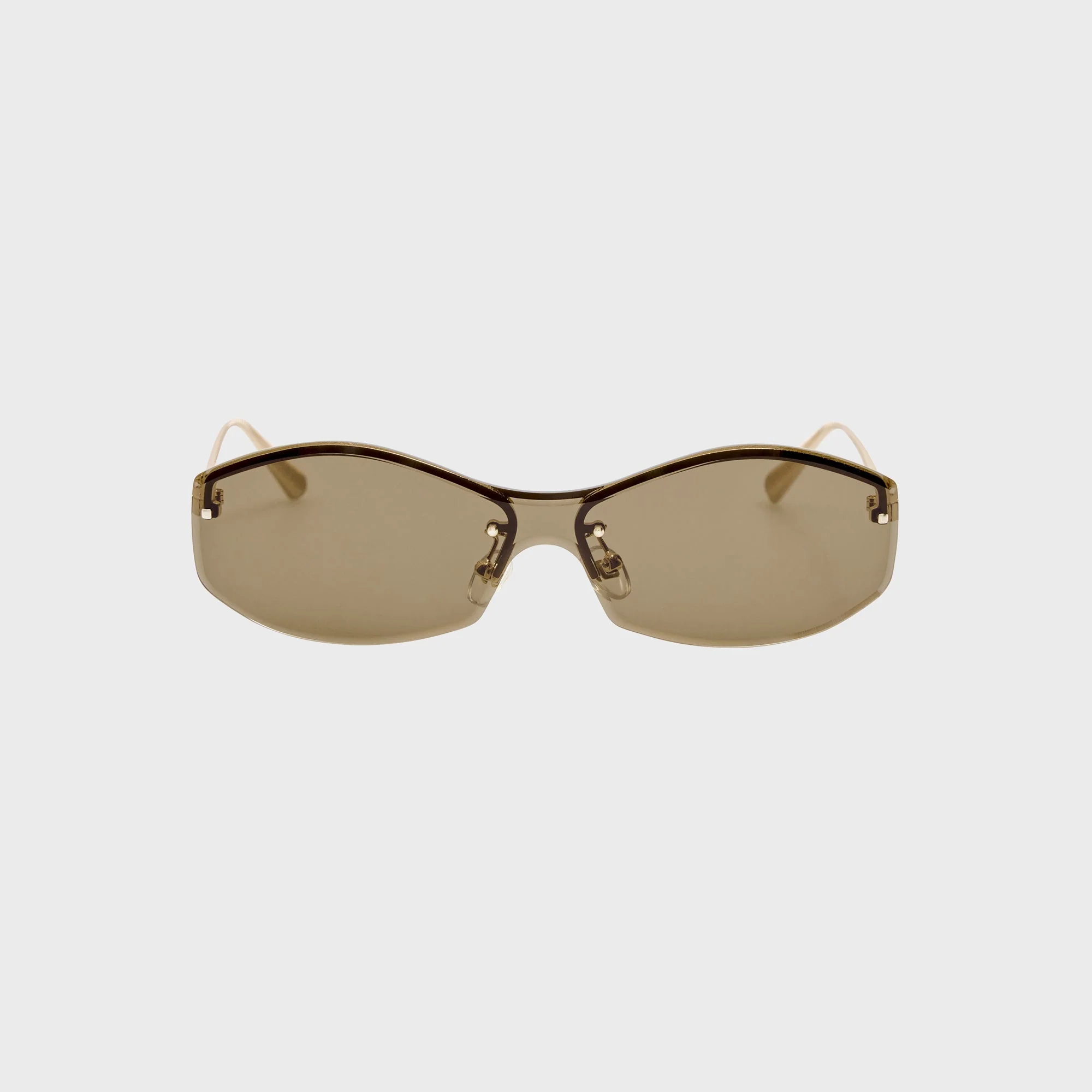 Jacquemus Miami Frames - Light Gold / Brown
