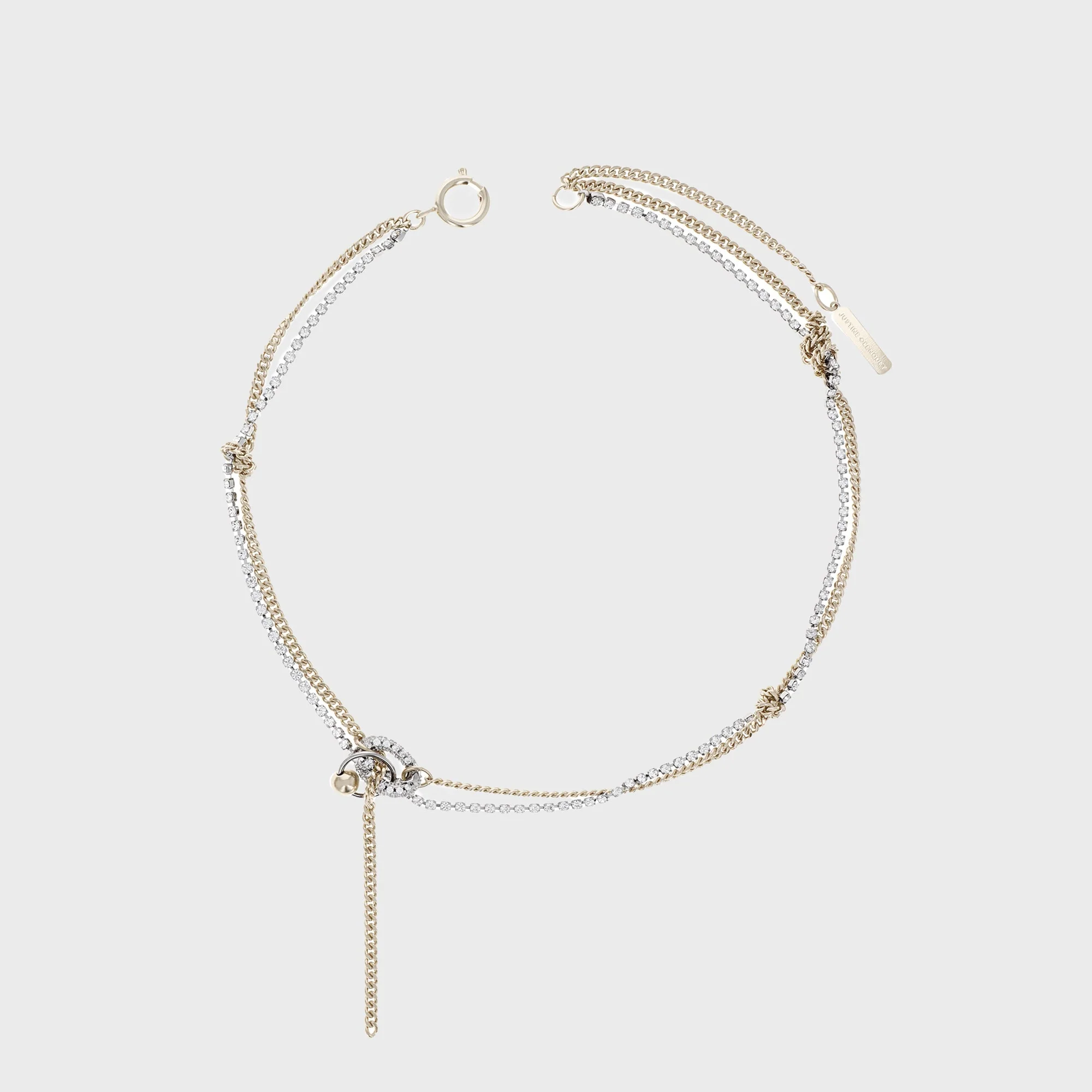 Justine Clenquet Amber Necklace - Gold / Palladium