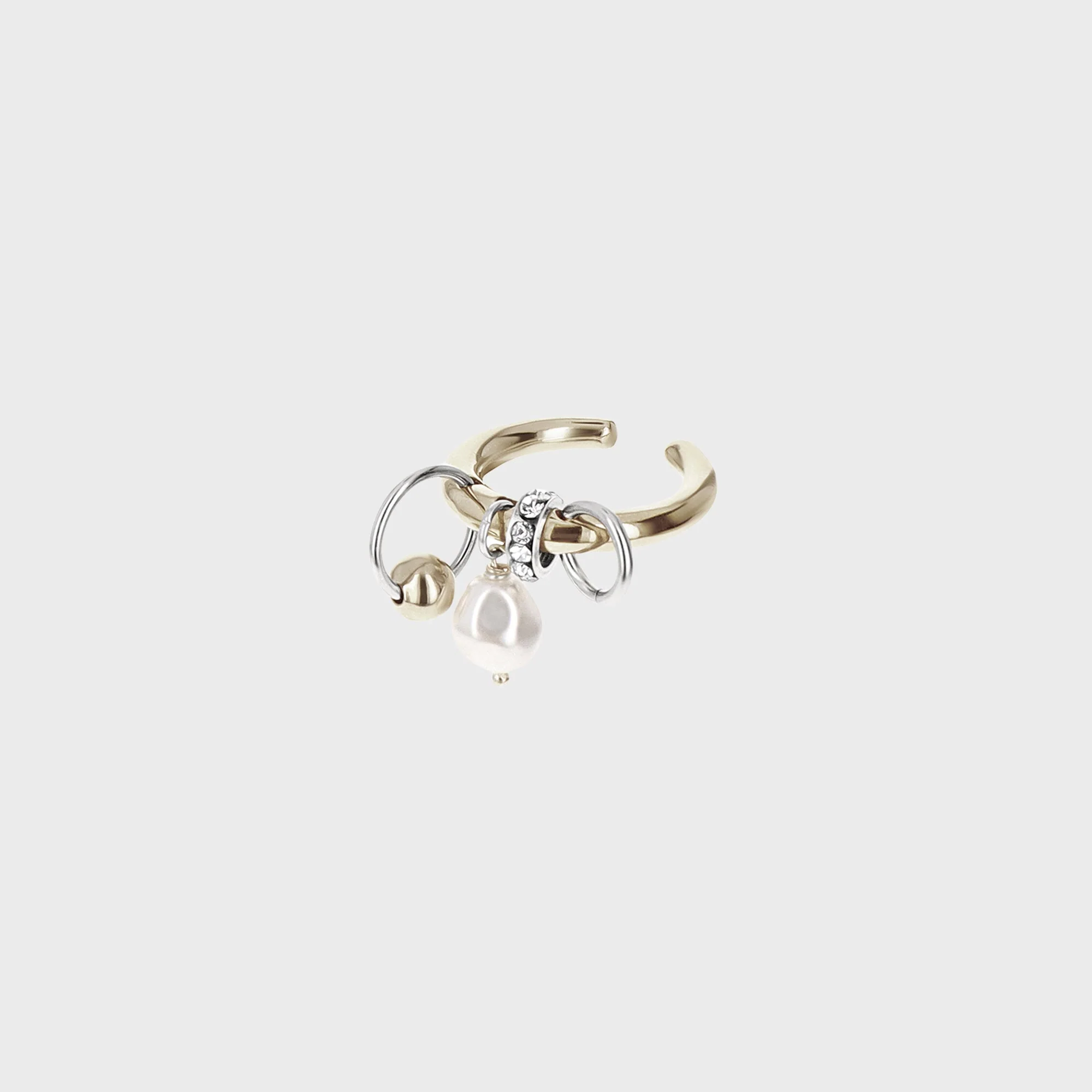 Justine Clenquet Nathan Ring - Gold / Palladium