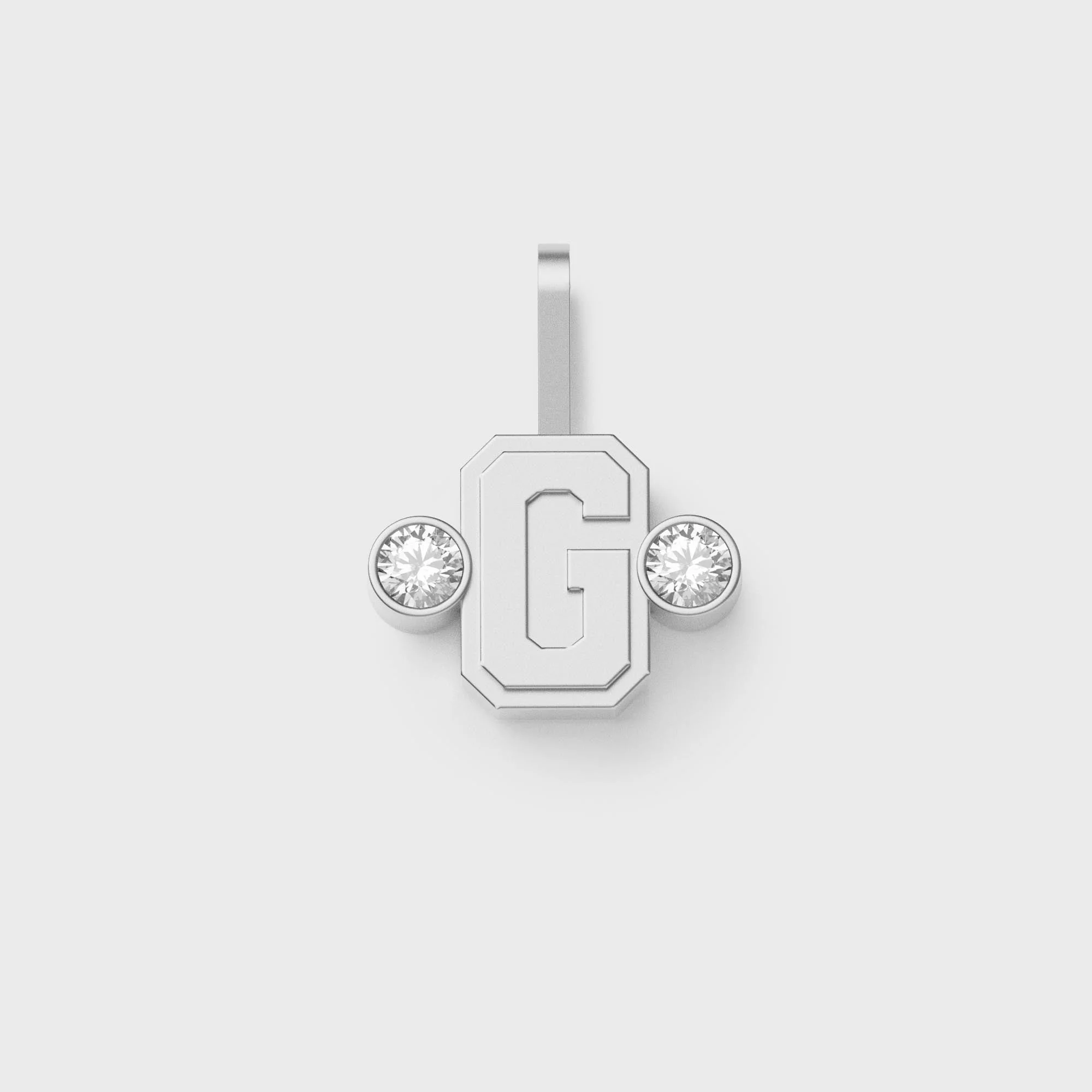 Greg Yuna S?lver Bab? Umlaut Initial 'G' Pendant - Sterling Silver