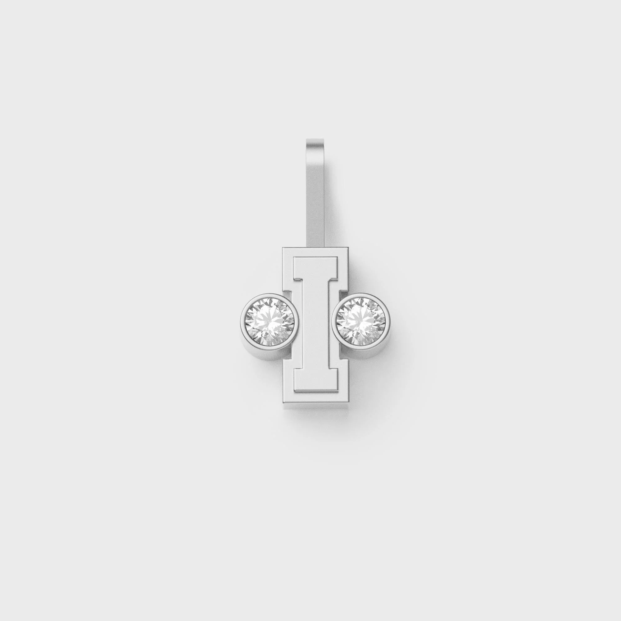 Greg Yuna S?lver Bab? Umlaut Initial 'I' Pendant - Sterling Silver