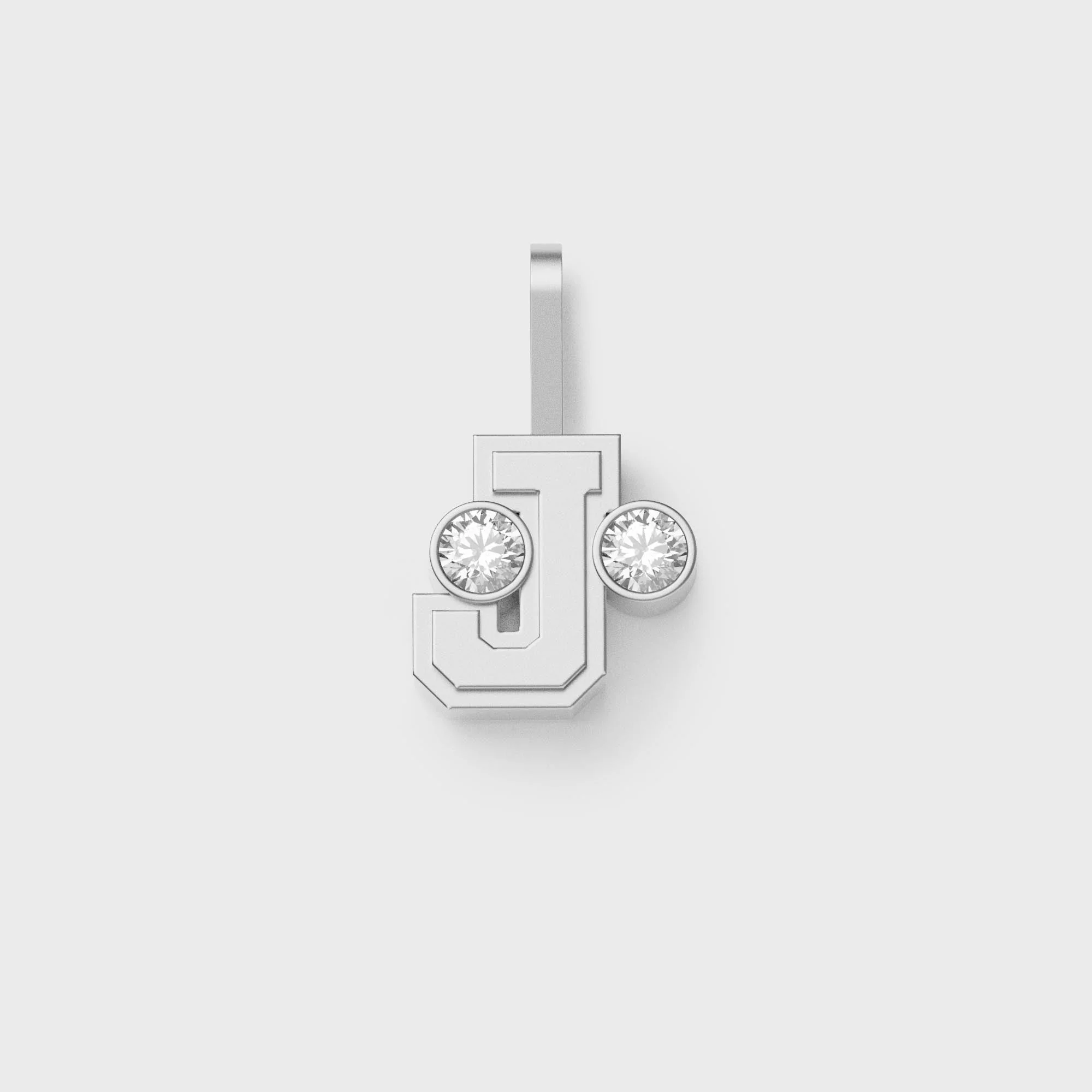 Greg Yuna S?lver Bab? Umlaut Initial 'J' Pendant - Sterling Silver