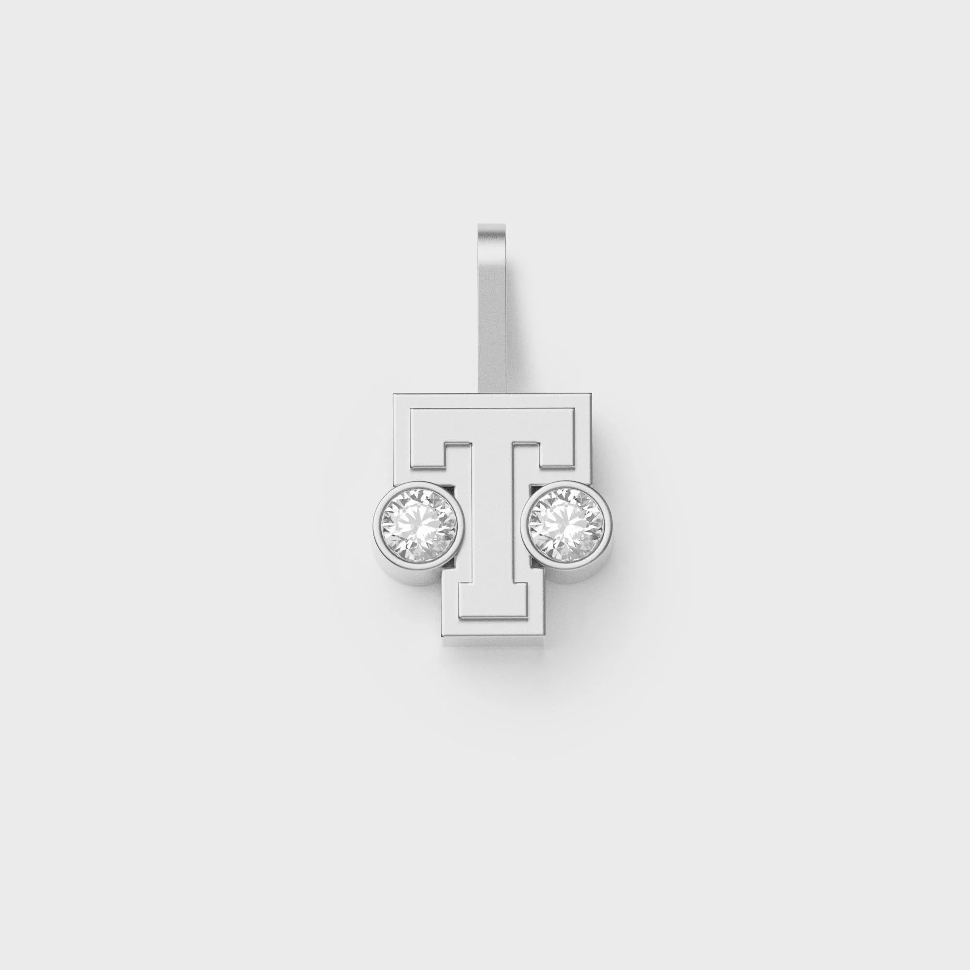 Greg Yuna S?lver Bab? Umlaut Initial 'T' Pendant - Sterling Silver