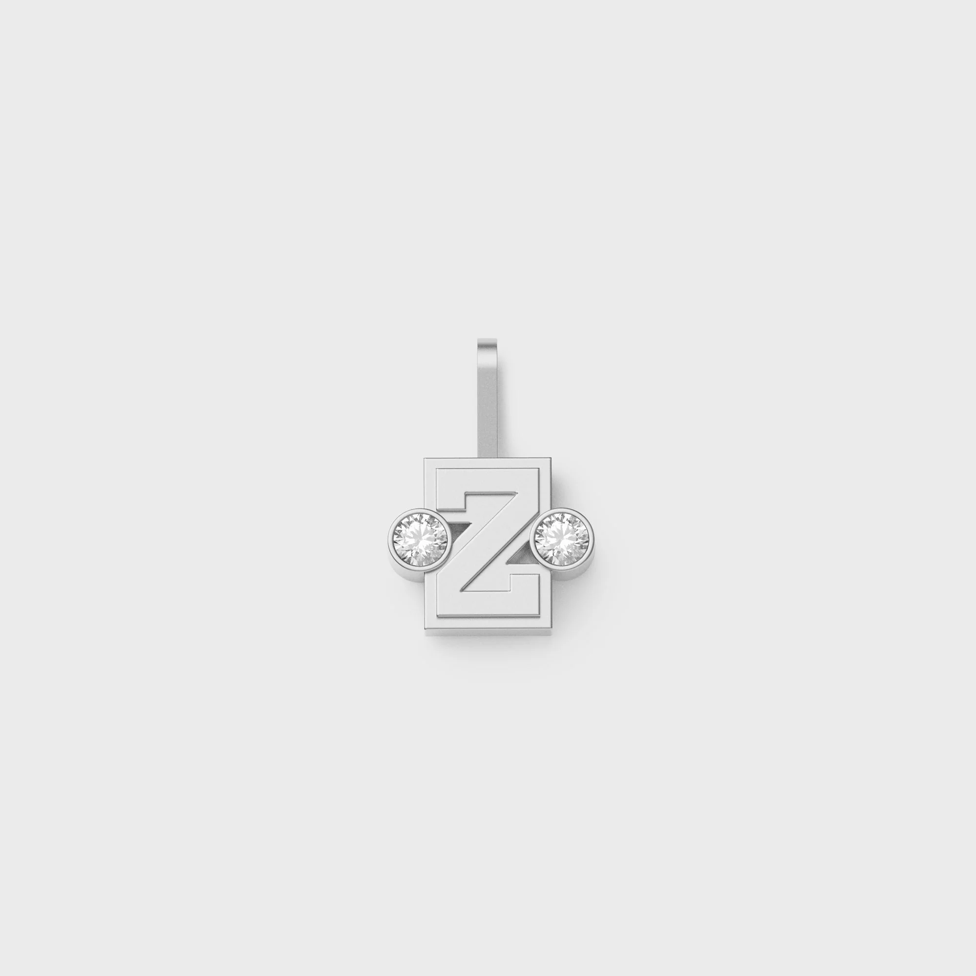 Greg Yuna S?lver Bab? Umlaut Initial 'Z' Pendant - Sterling Silver
