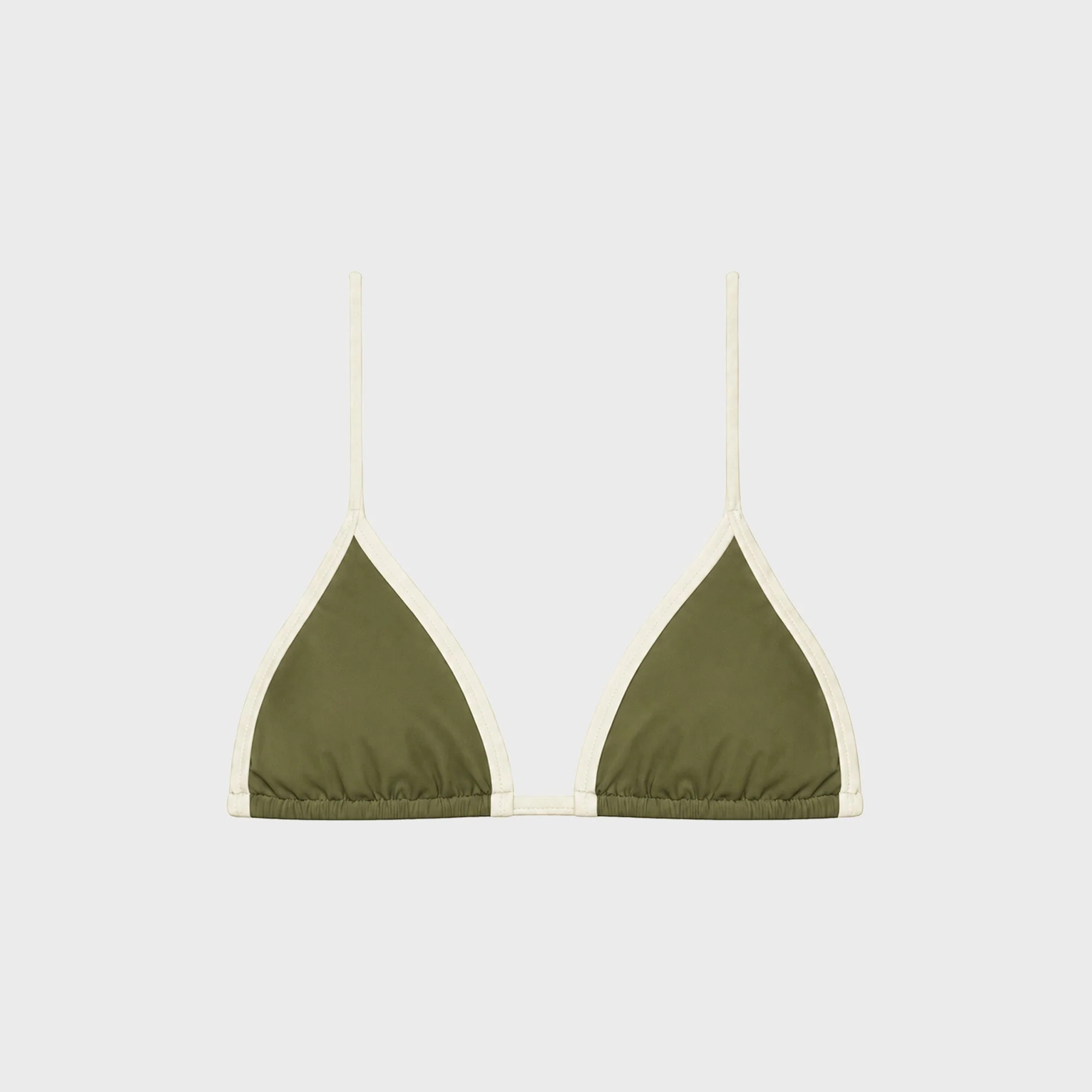 JADE Via Top - Olive / Ivory