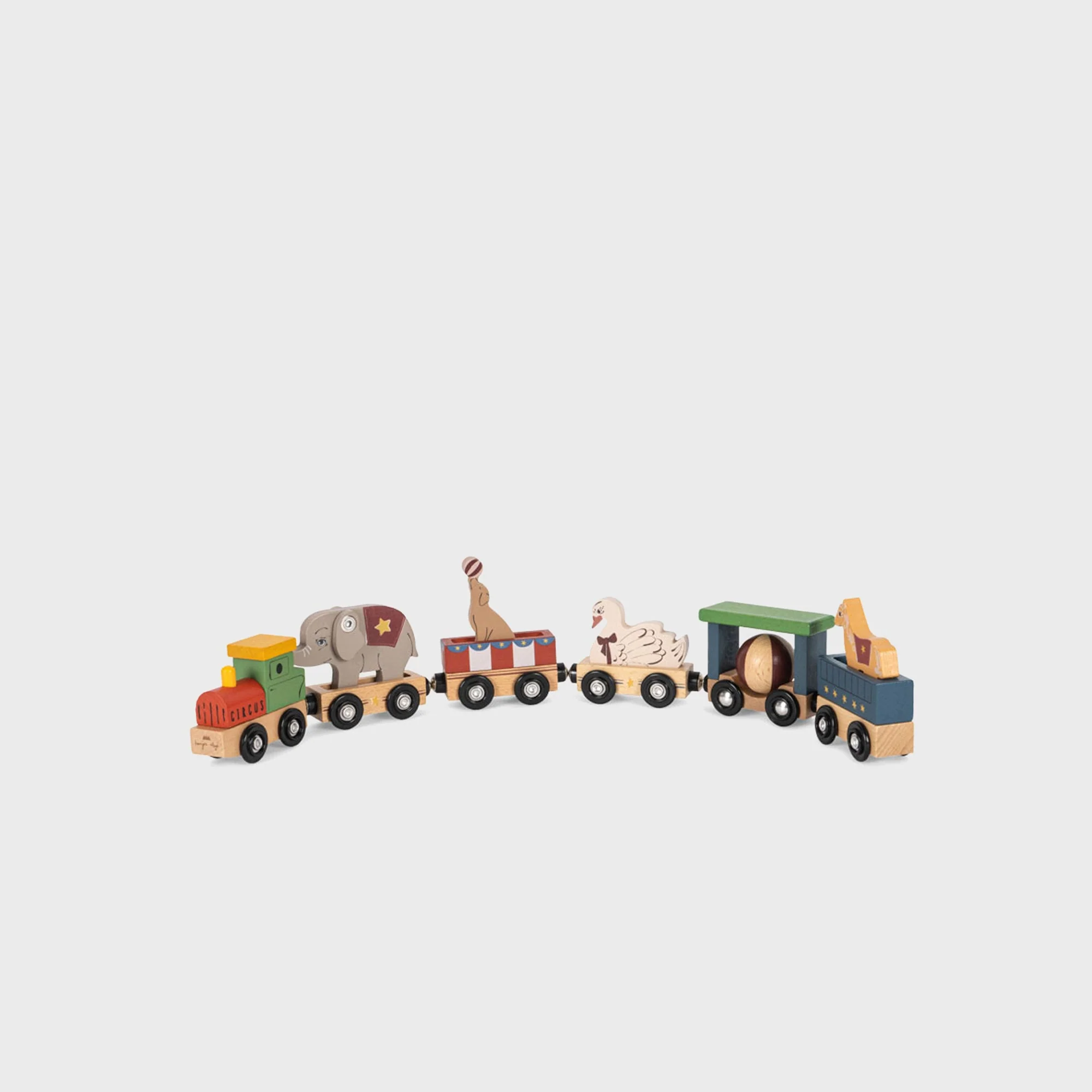 Konges Sl?jd Wooden Animal Train - Multi