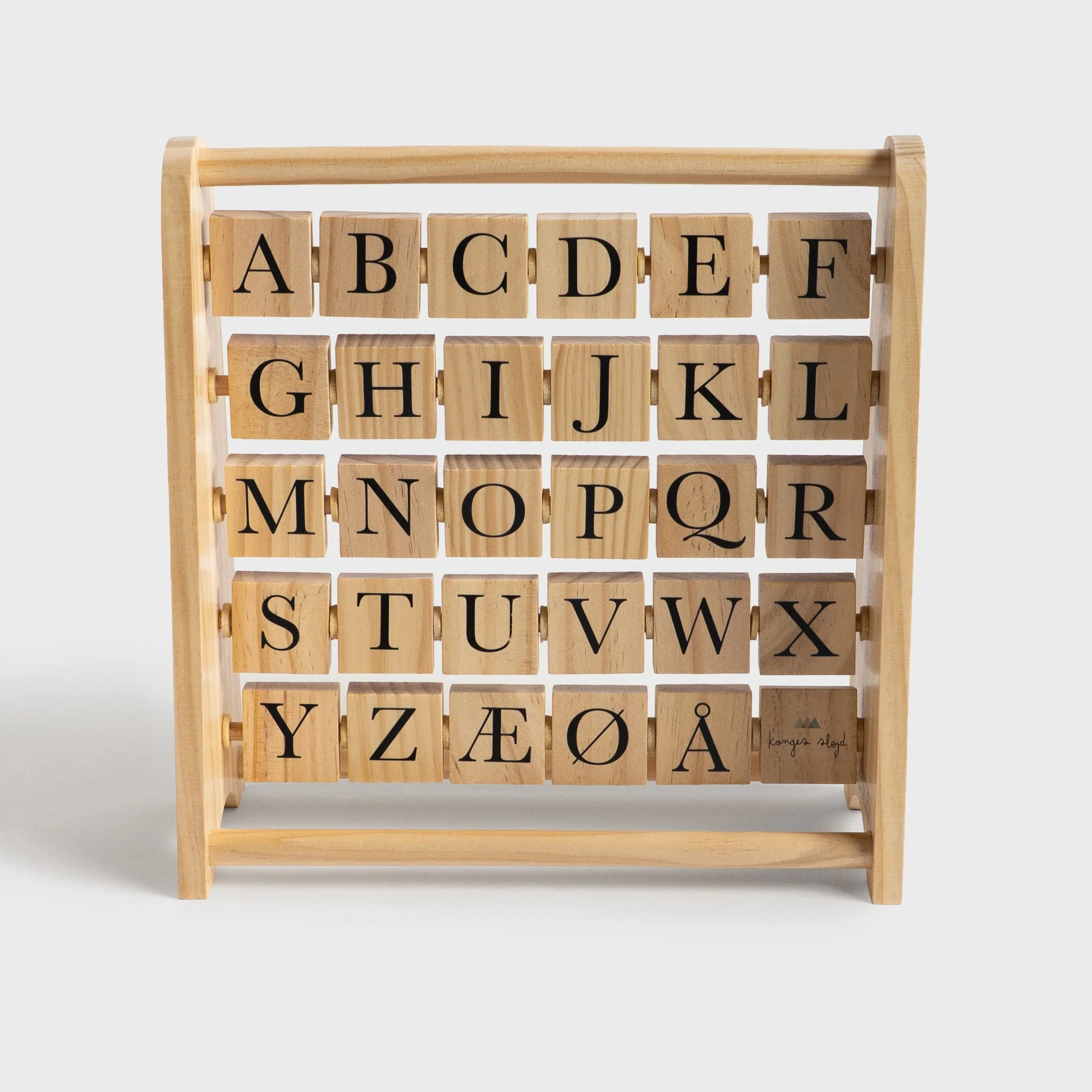Konges Sl?jd ABC Wooden Block Frame - Multi