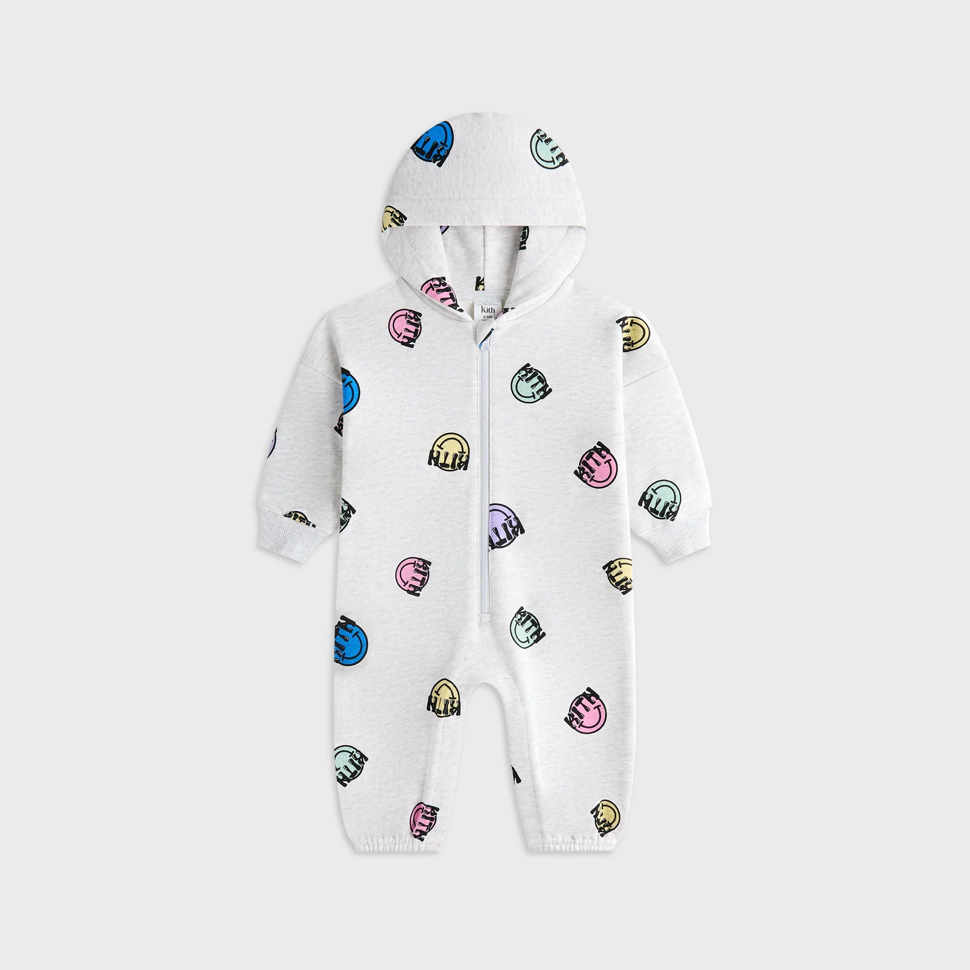 Kith Baby Cheeky Gumball Nelson Coverall - Light Heather Grey