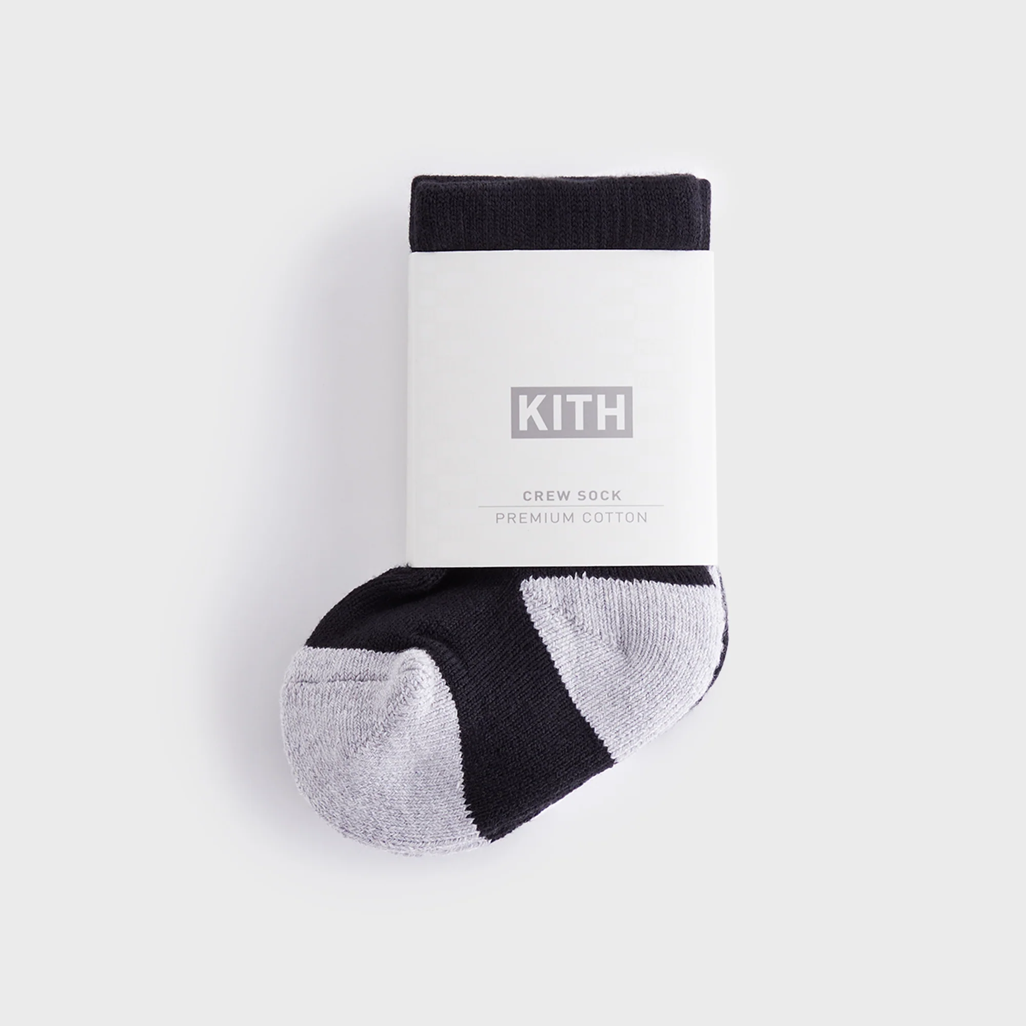 Kith Baby Classic Crew 2-Pack Socks - White / Black