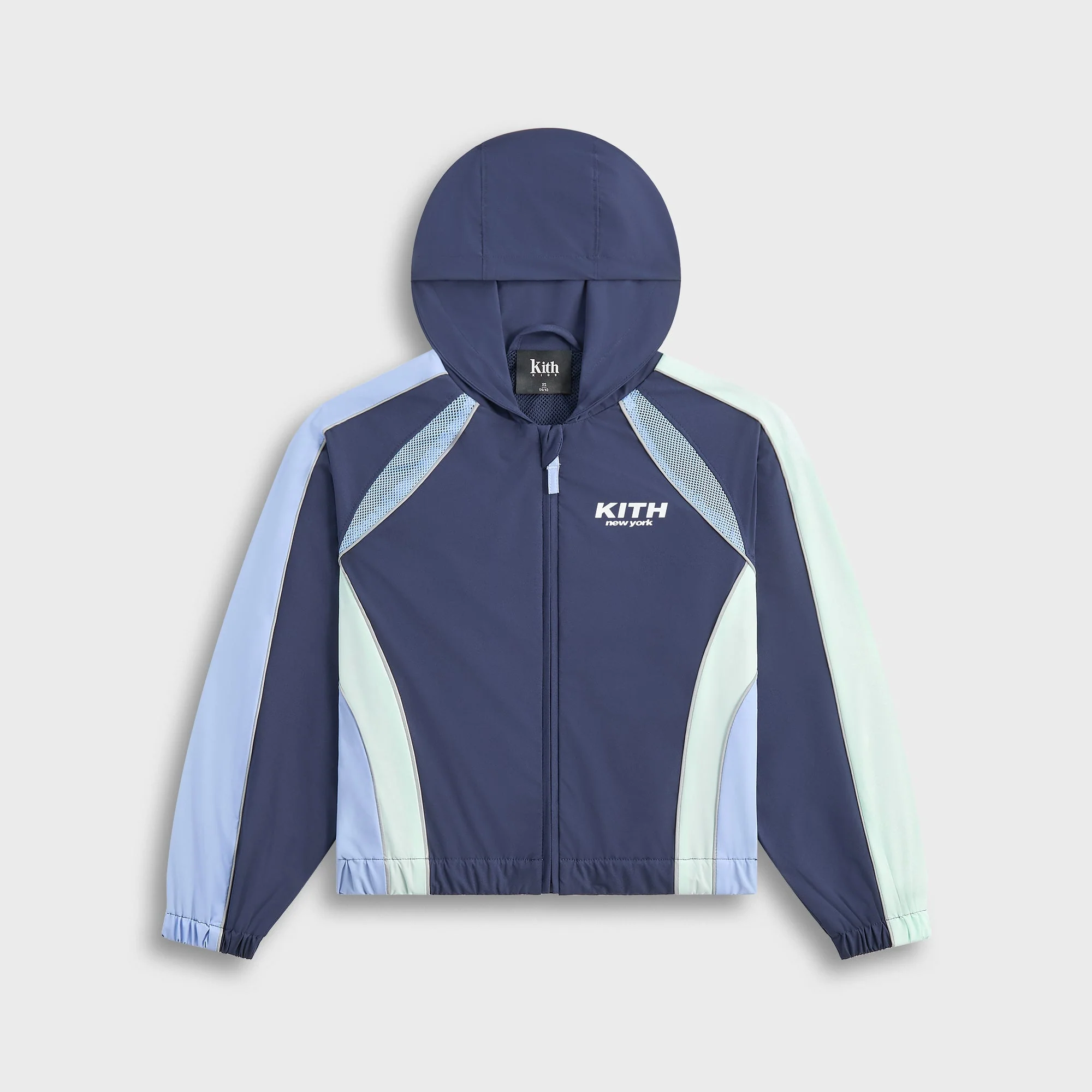 Kith Kids Blocked Hooded Milo Track Jacket - Nocturnal
