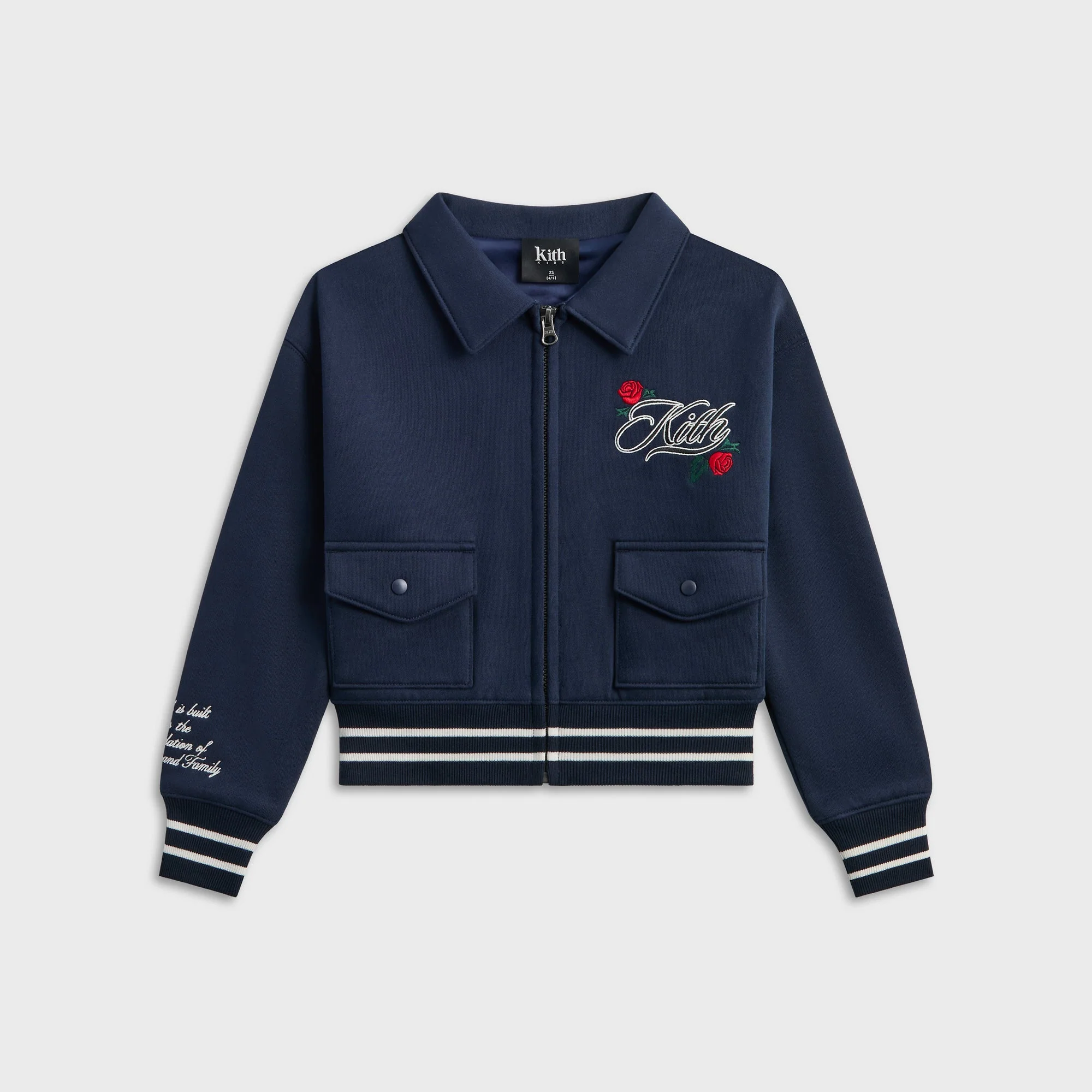 Kith Kids Wyona Fleece Bomber Jacket - Nocturnal