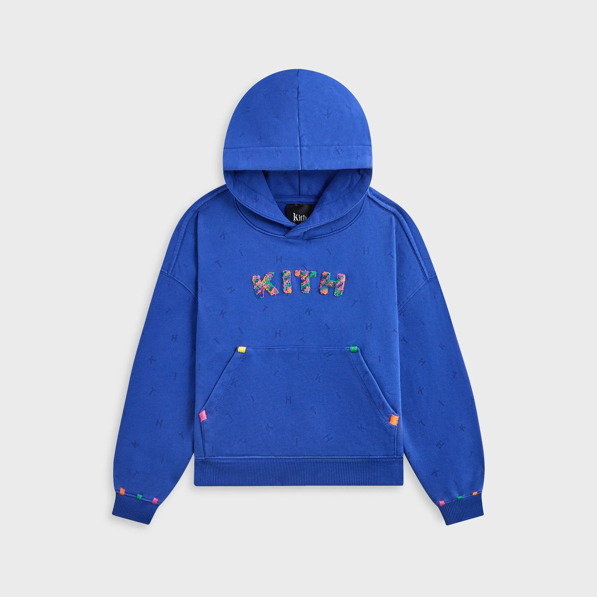 Kith Kids Monogram Chenille Nelson Hoodie - Cyclone