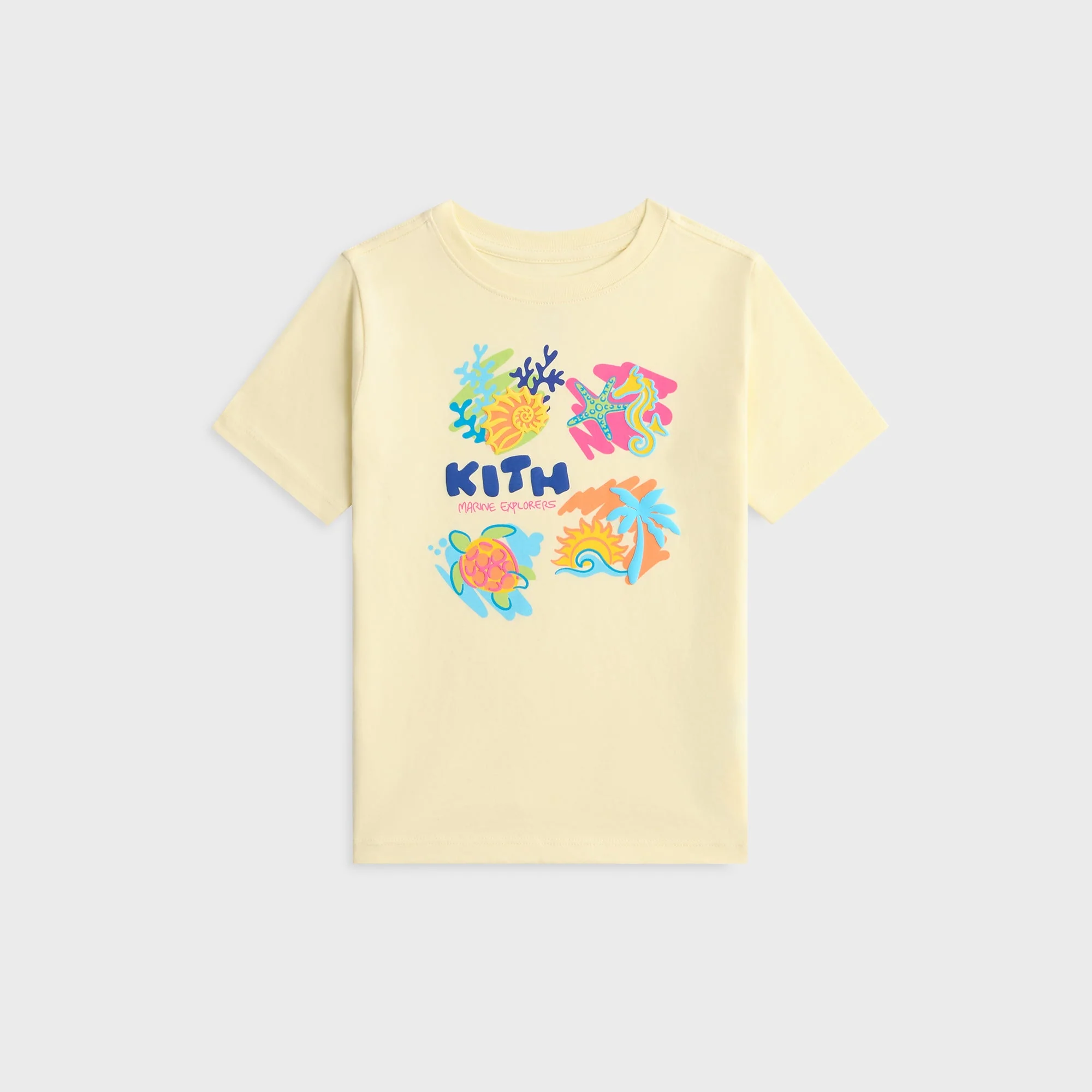 Kith Kids Seaside Souvenir Tee - Straw