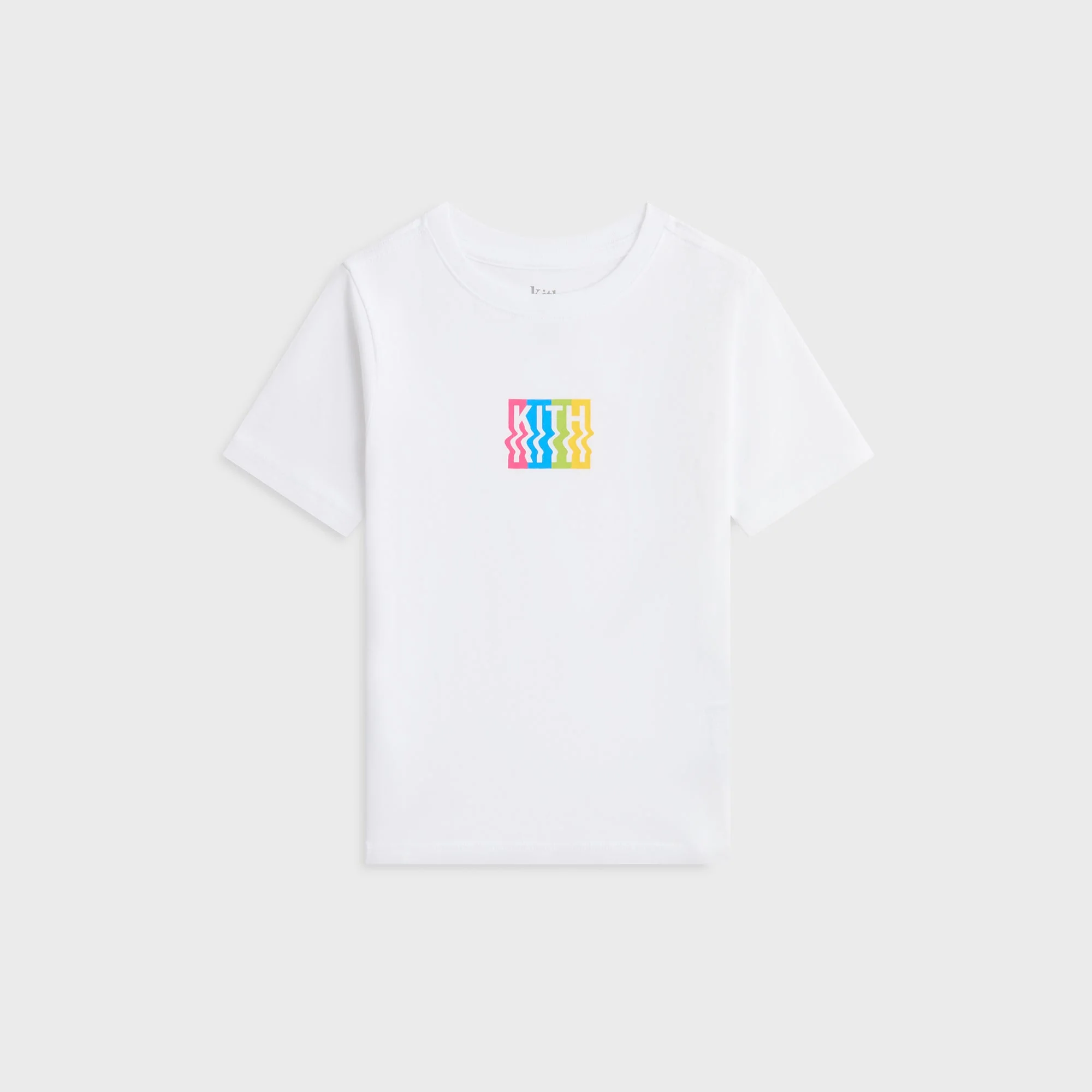 Kith Kids Warp Logo Graphic Tee - White