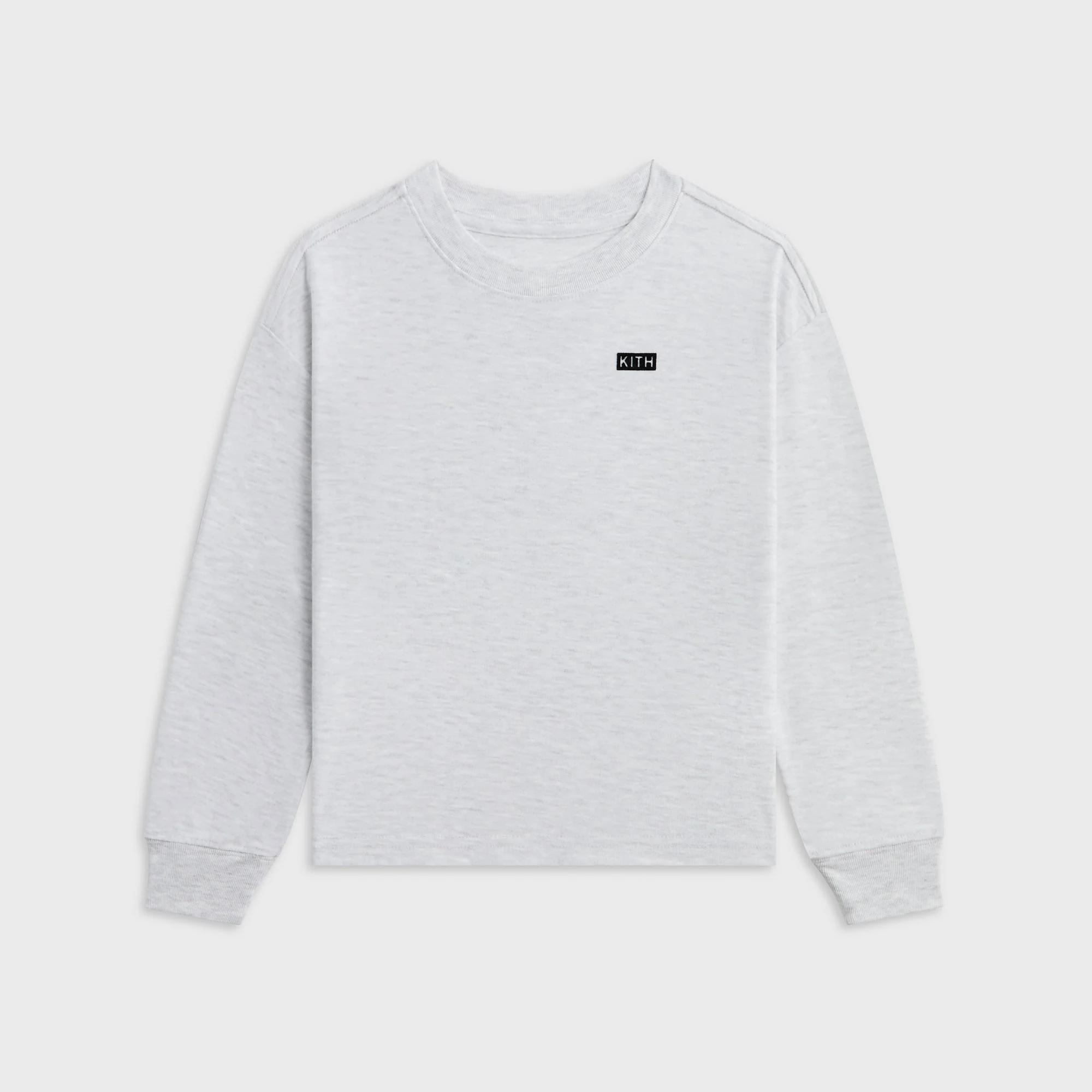 Kith Kids Long Sleeve LAX Tee - Light Heather Grey