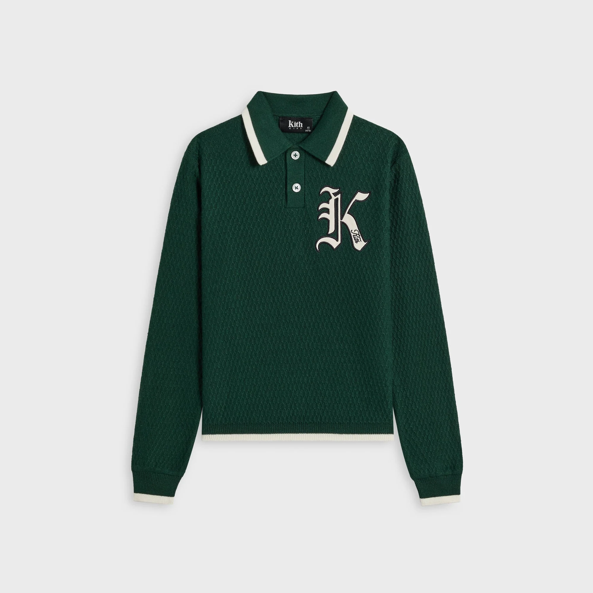 Kith Kids Tilden Long Sleeve Polo - Stadium