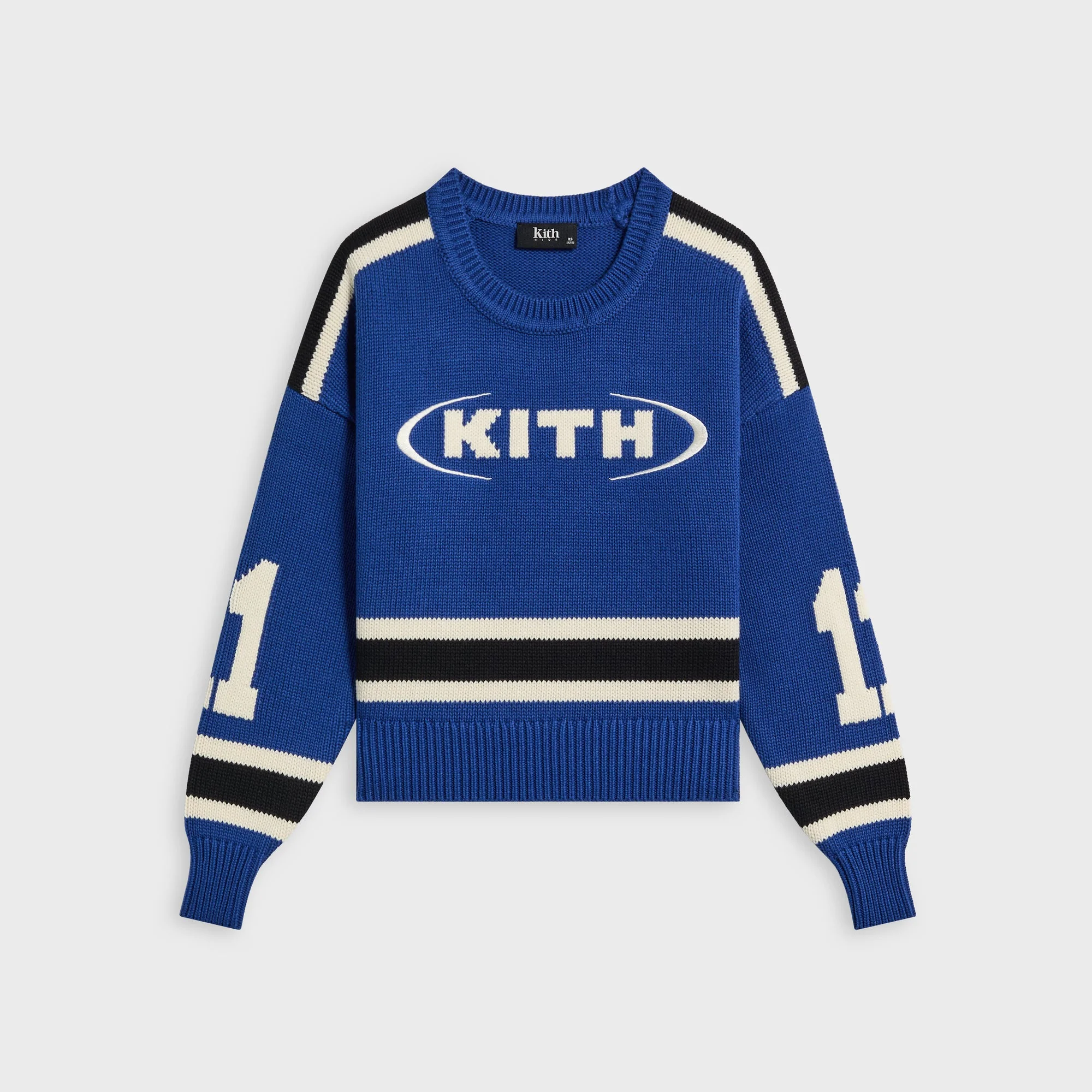 Kith Kids Varsity Nelson Knit Crewneck - Cyanotype