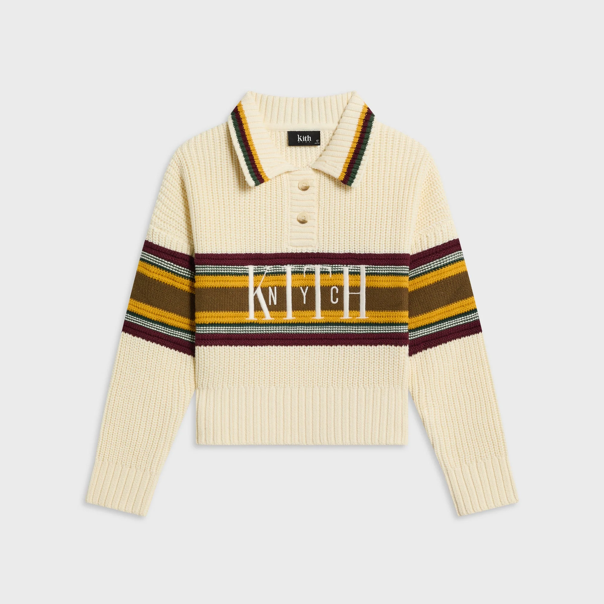 Kith Kids Chunky Knit Rugby Shirt - Sandrift