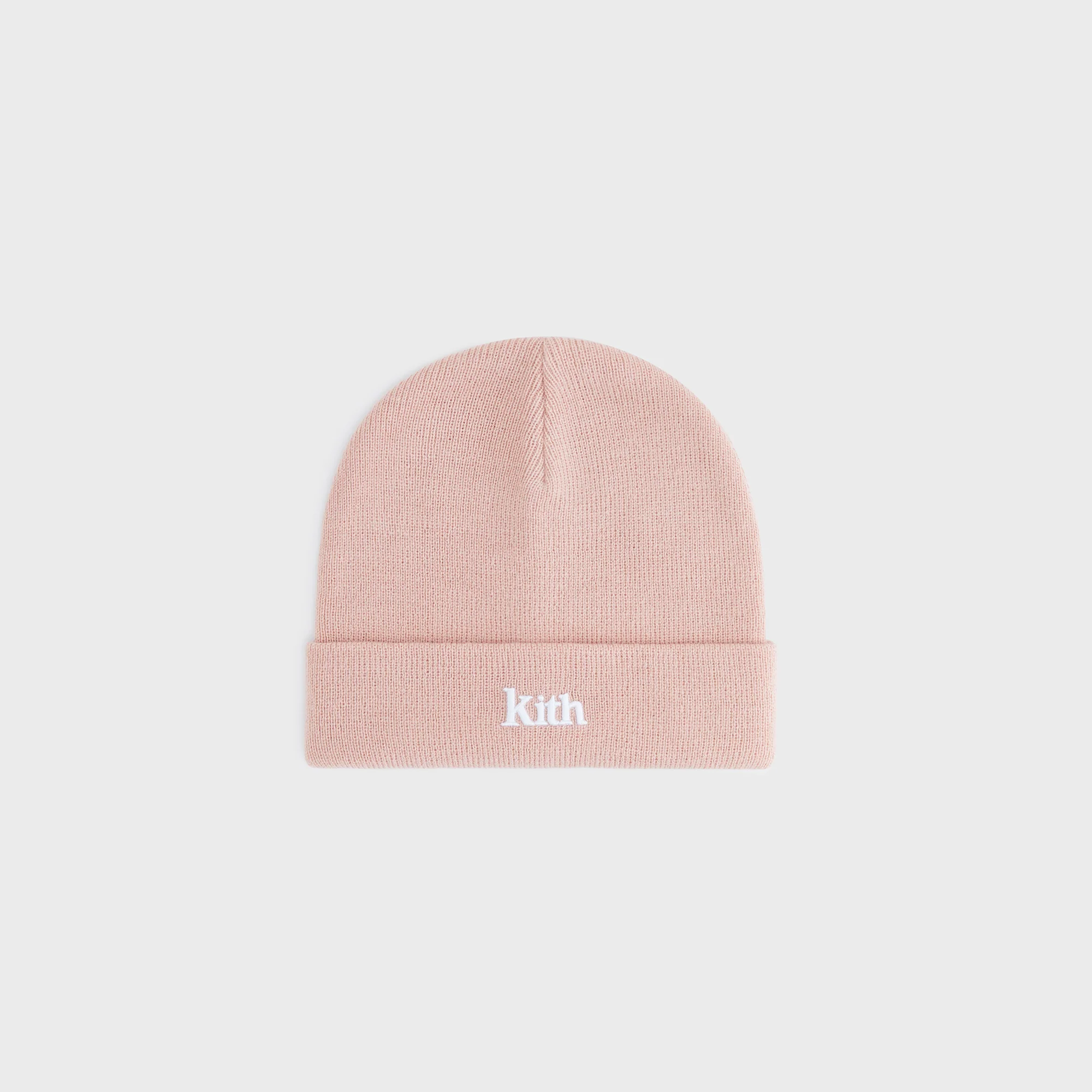 Kith Kids Classic Serif Logo Beanie - Rose